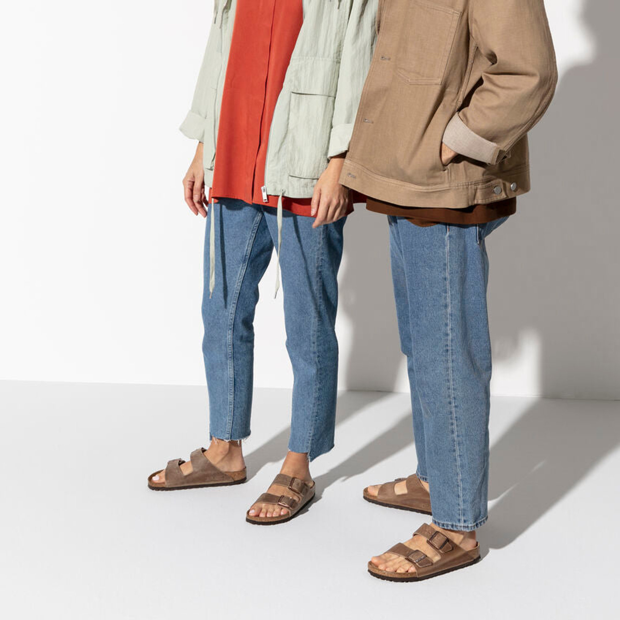 Birkenstock Arizona Sfb Brun Tabacco, Cuir Huilé Homme Birkenstock vista2