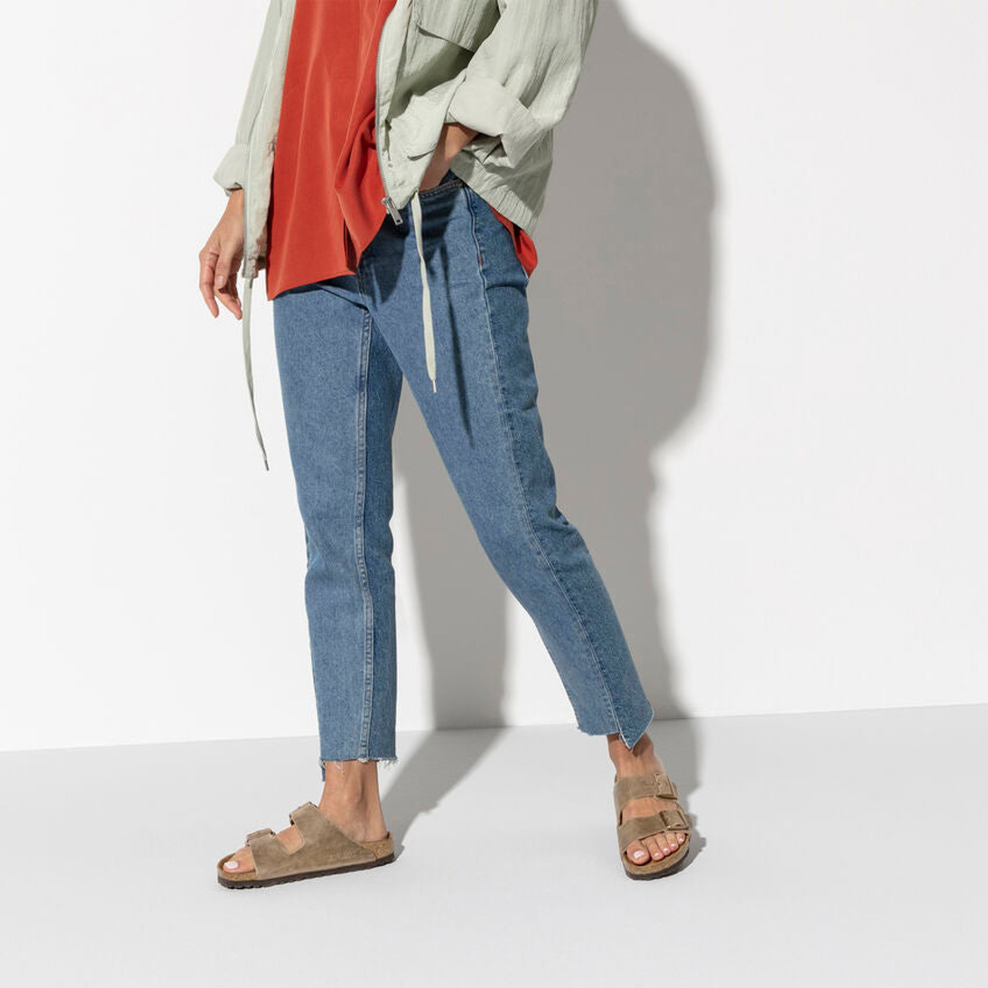 Birkenstock Arizona Sfb Brun Tabacco, Cuir Huilé Homme Birkenstock vista3