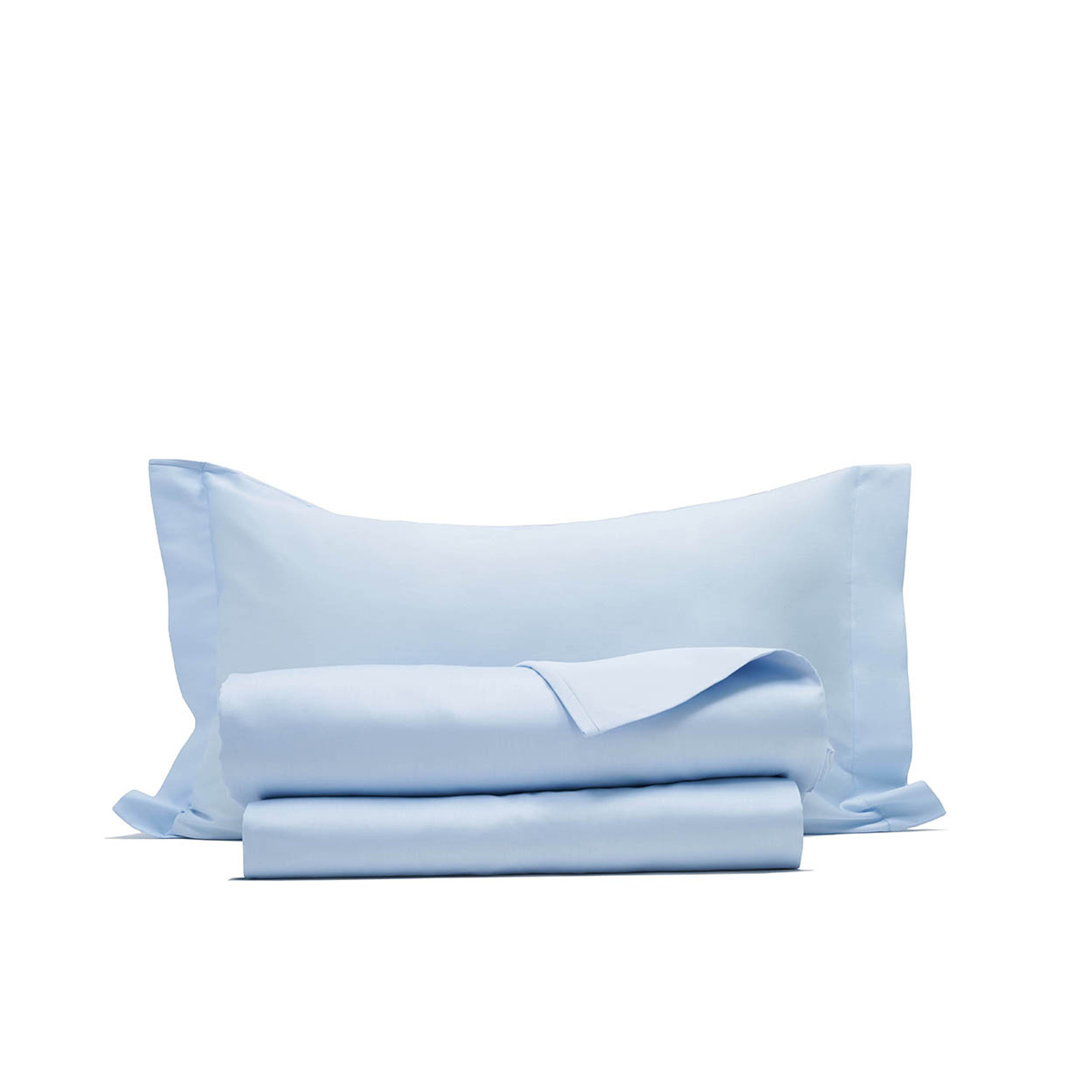Volledig Bed Raso Blauw Met Kussenslopen Met Dubbele Rand I rasi vista1