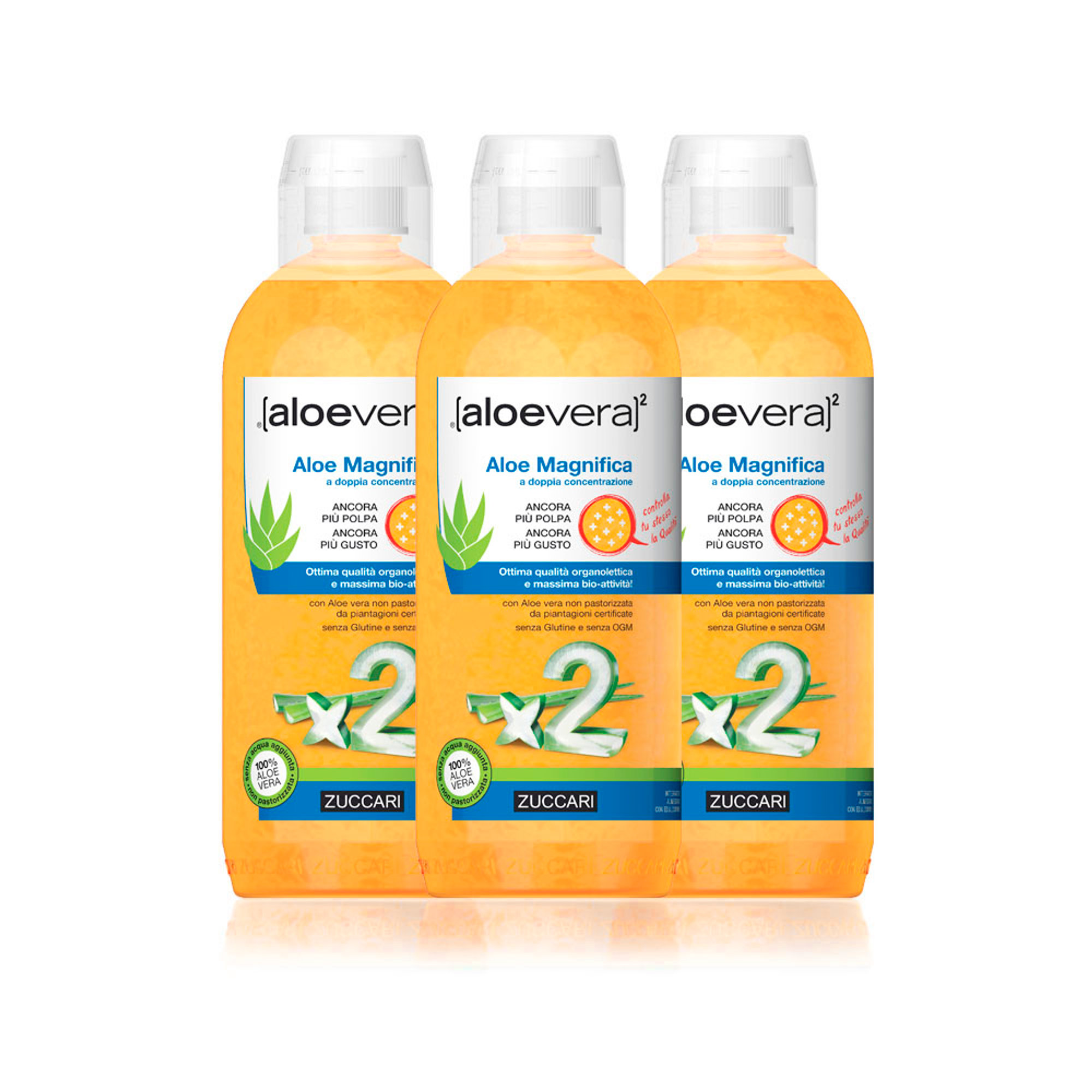 3 botellas - Jugo de Aloe Magnifica Zuccari vista0
