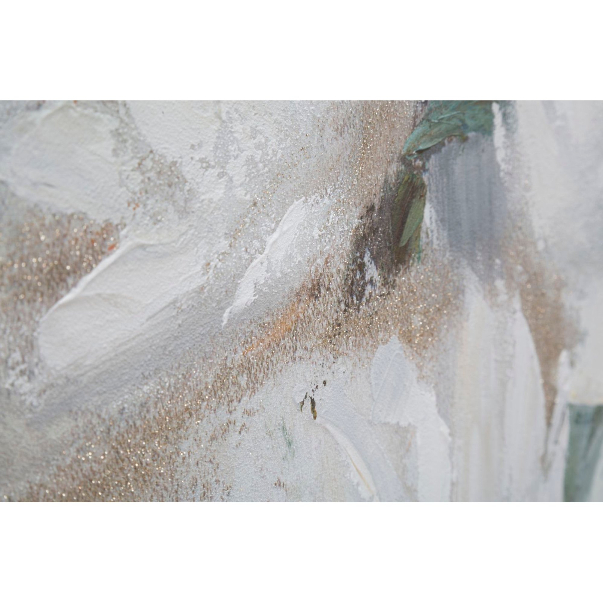 Dipinto su Tela Crem Flower cm 80x3,7x100 Charme 1921 vista3