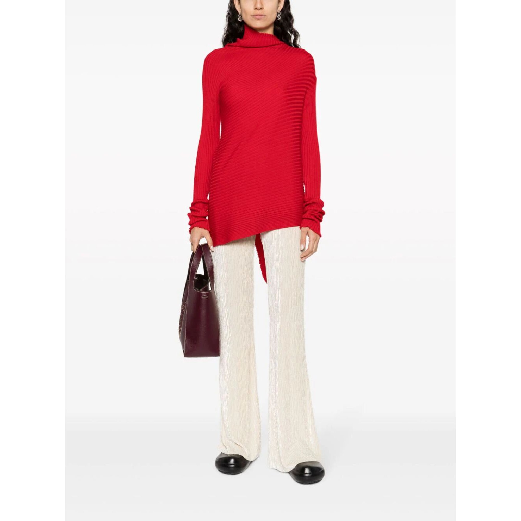 Crush Velvet Flared Pants 11061mypants Forte_Forte  vista1