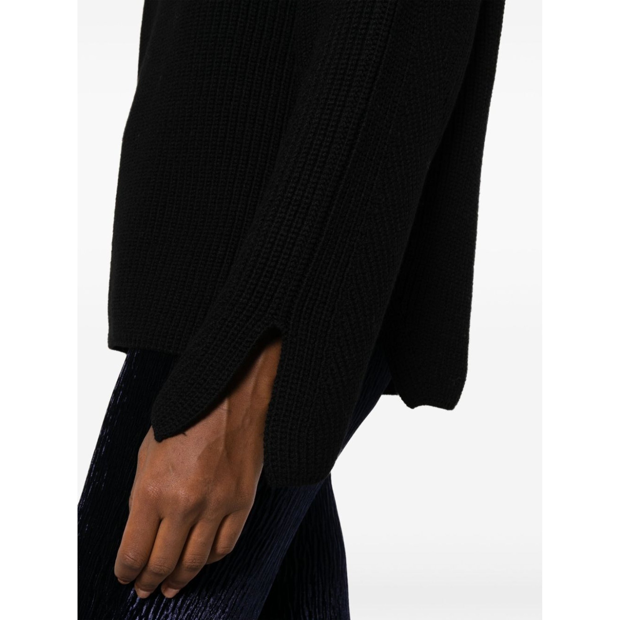 Stretch Merinos Oversized Turtle Neck Sweater 11118myknit Forte_Forte  vista3