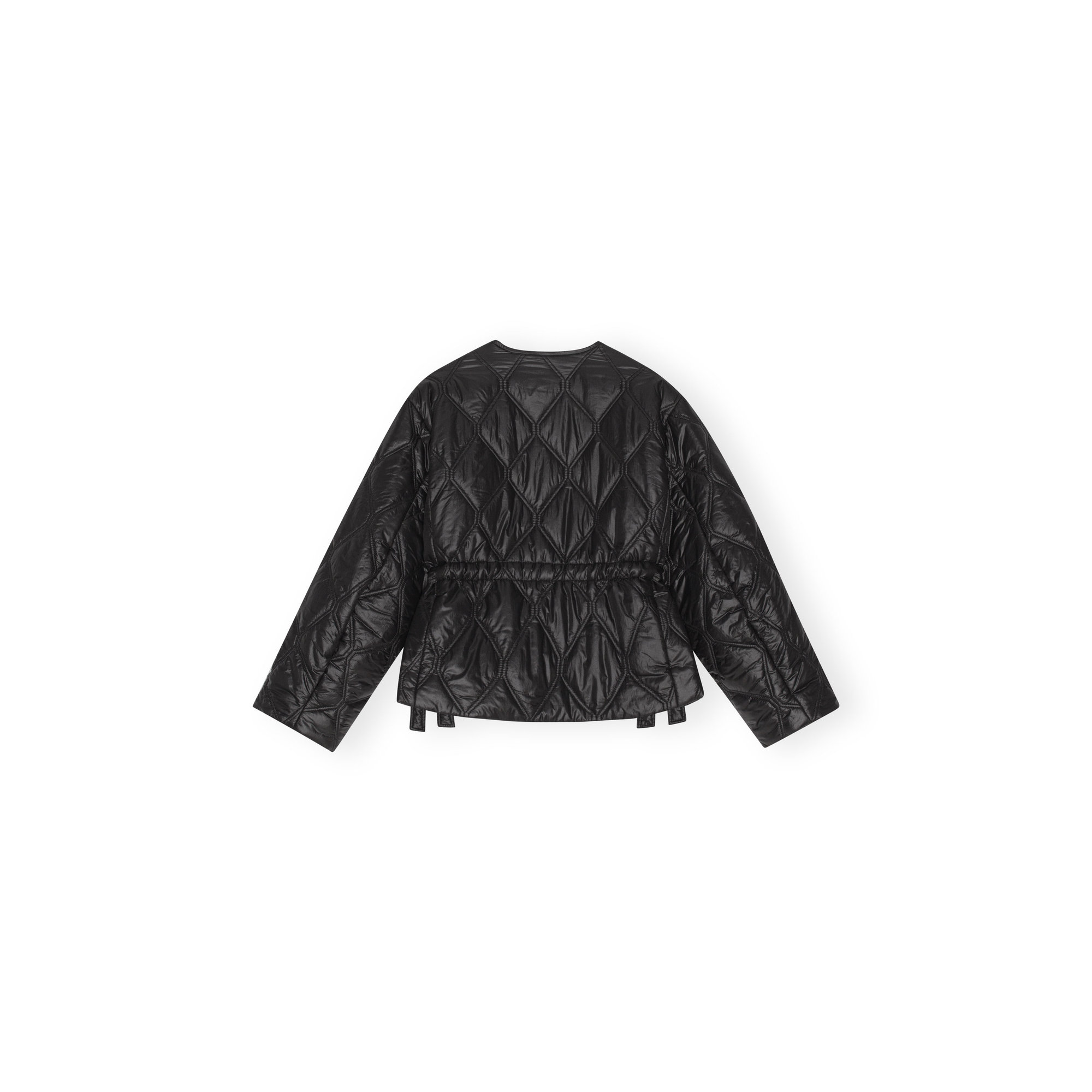 Shiny Quilt Jacket F8063 Ganni vista1
