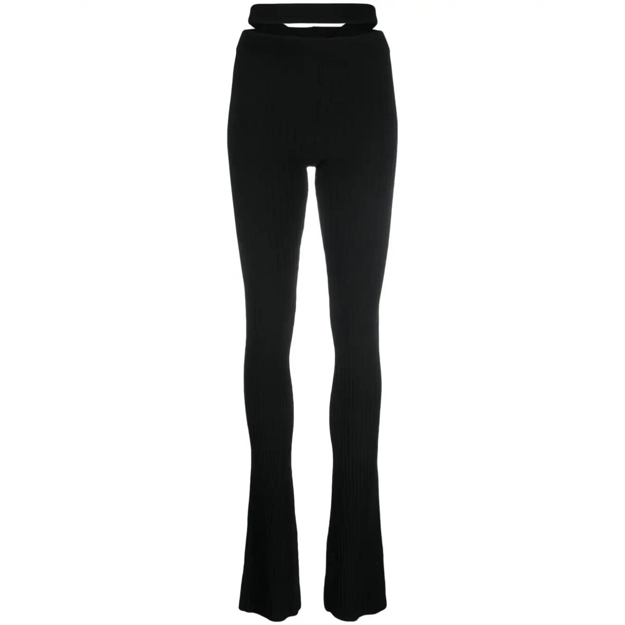 Ribbed Knit Flare Pants Adpf23pa05770473 ANDREADAMO vista0