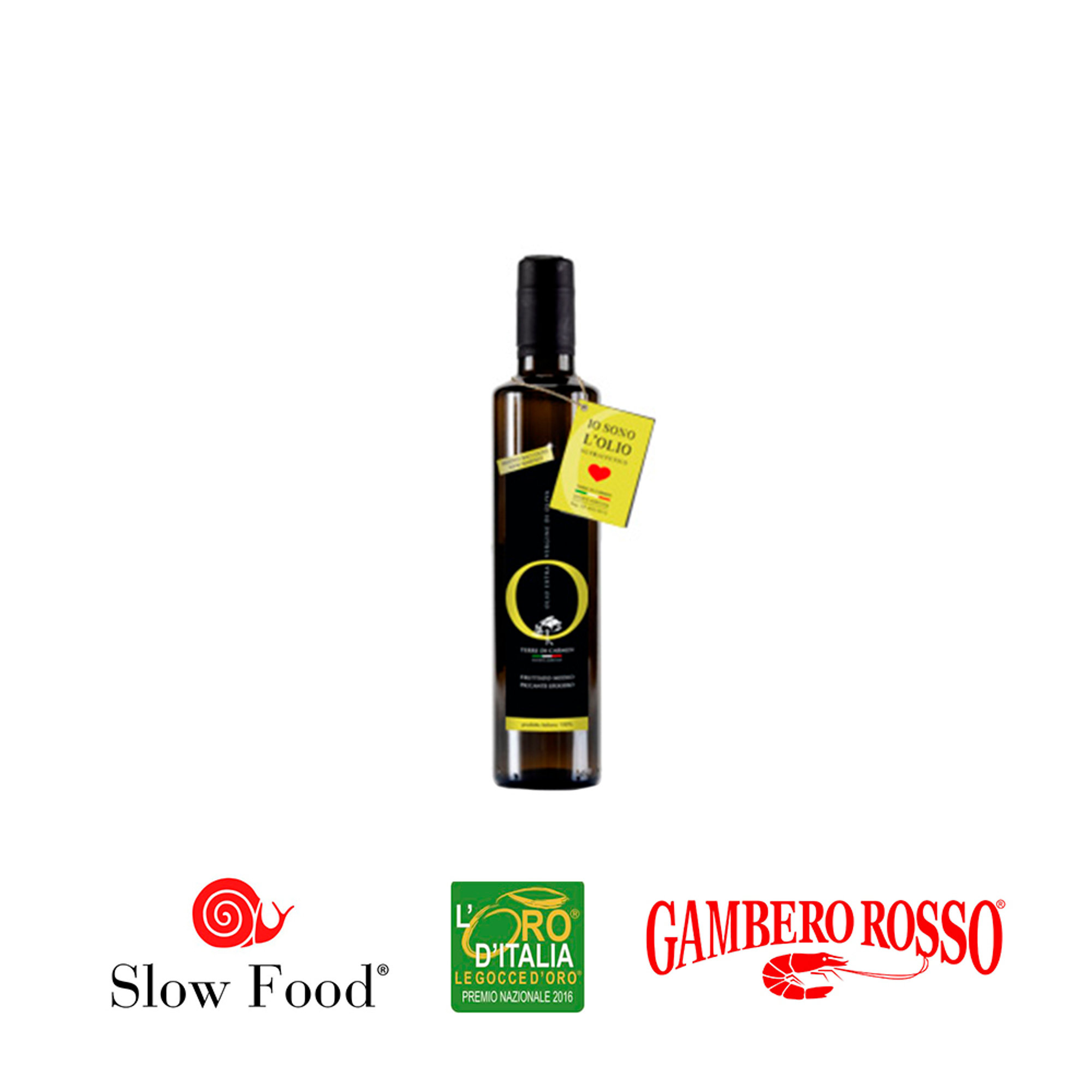 8 bott. da 0,25 lt olio extra vergine fruttato medio nutraceutico Terre di Carmen vista0