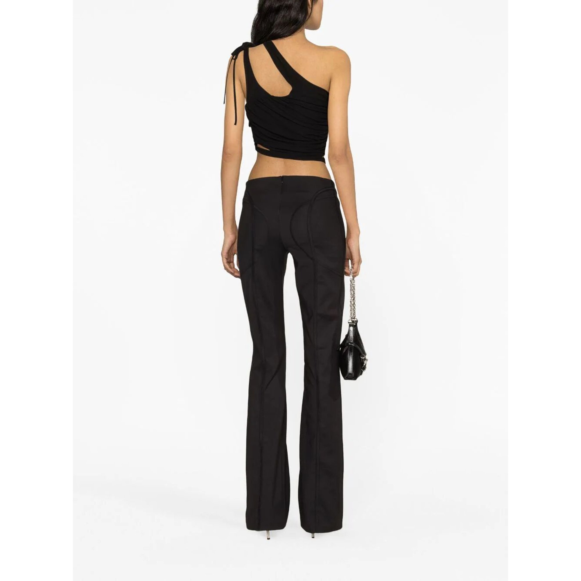 Draped Jersey Asymmetric Top Adpf23to01315775 ANDREADAMO vista3