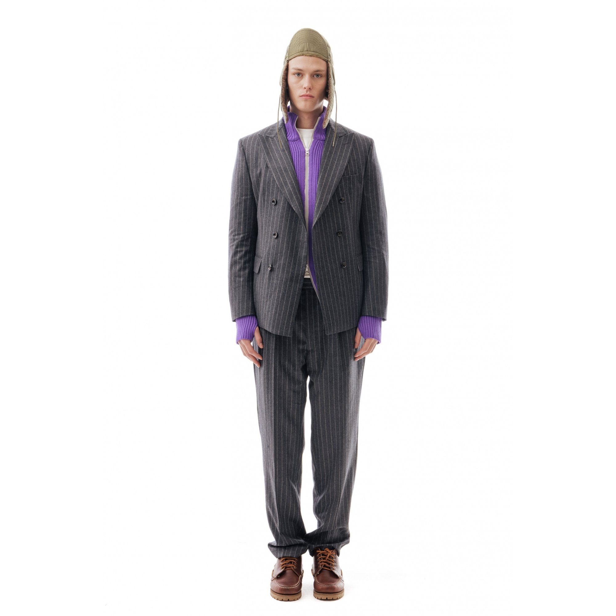 Gessato Grey Blazer B402 LC23 vista0