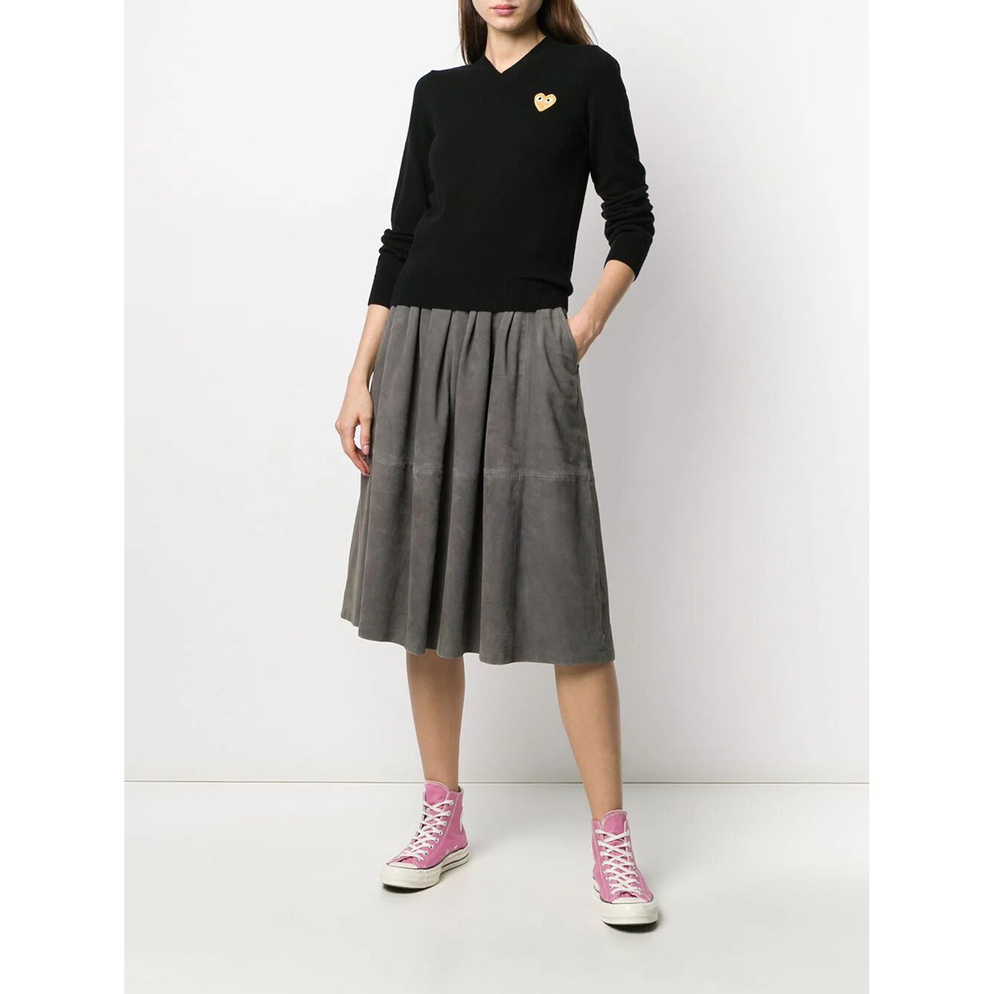 Ladies Knit Pullover  P1n047 Comme des Garçons Play vista3
