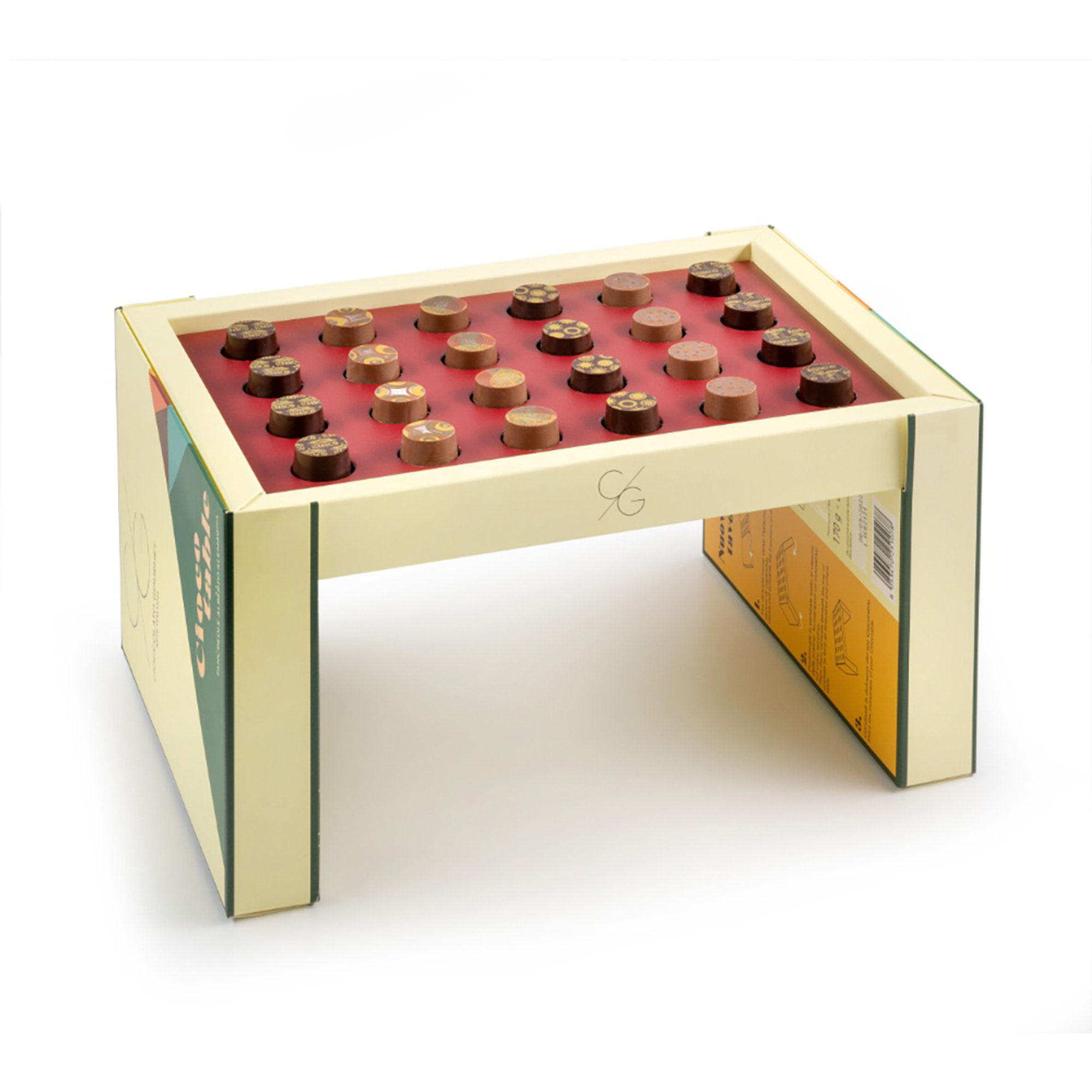 Cioccolato Gourmet Tavolino componibile con Praline - Ciocotable T'a Milano vista0