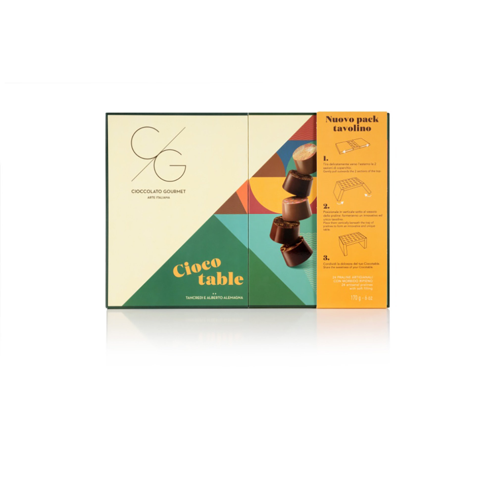 Cioccolato Gourmet Tavolino componibile con Praline - Ciocotable T'a Milano vista2