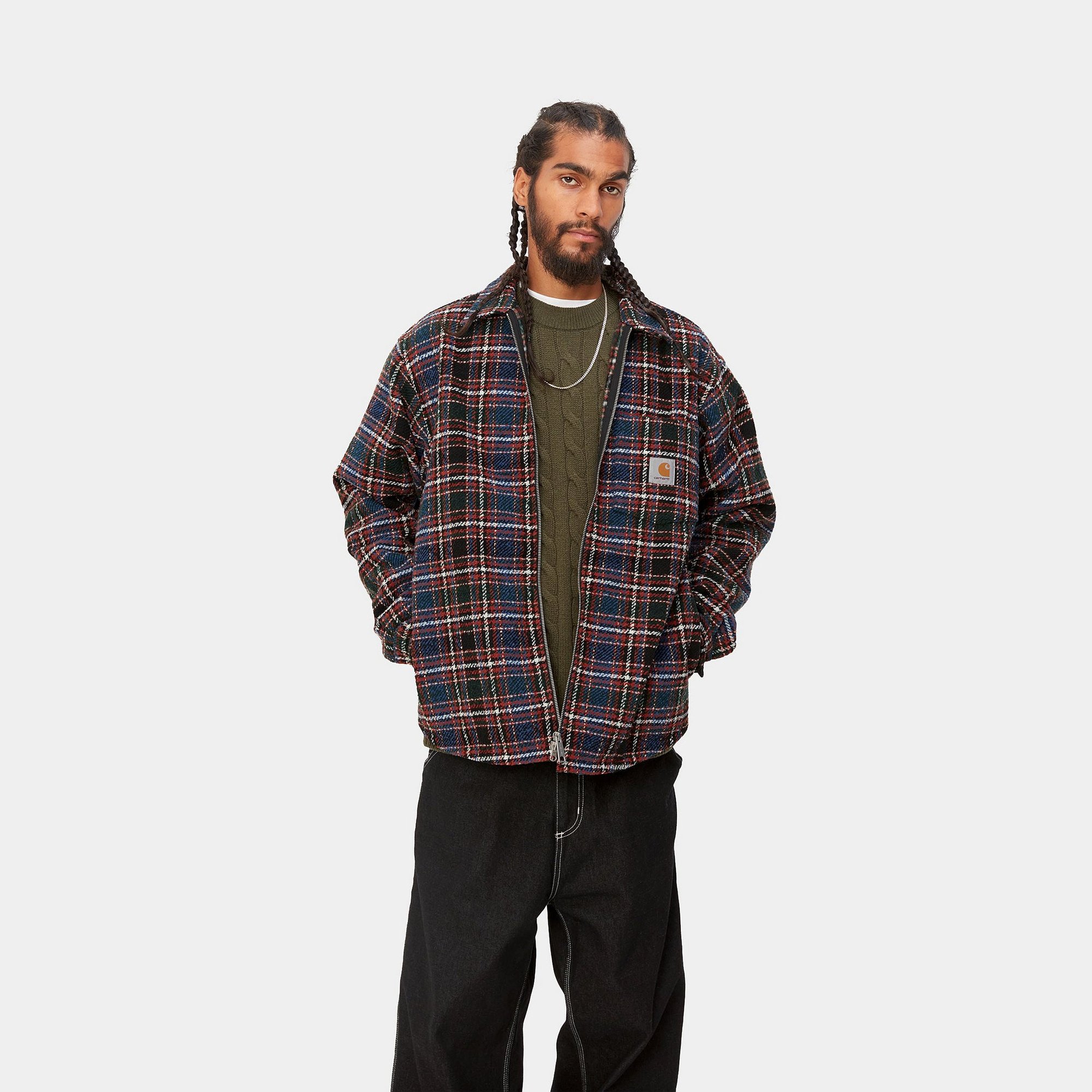 Camisa de algodón de corduroy Carhartt Wip L/s Flint para hombre CARHARTT WIP vista1