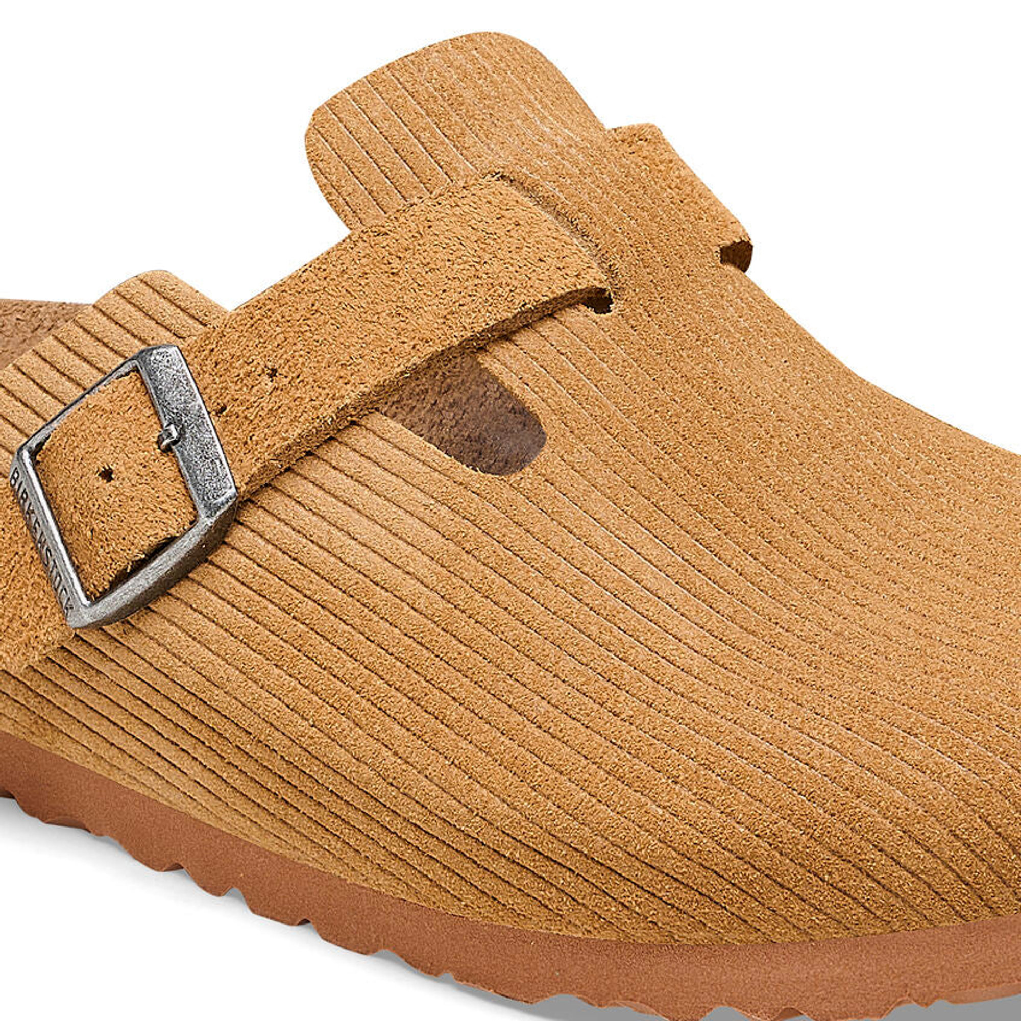 Birkenstock Boston Corduroy Corcho Marrón, cuero de ante-calz.s Unisex Birkenstock vista1