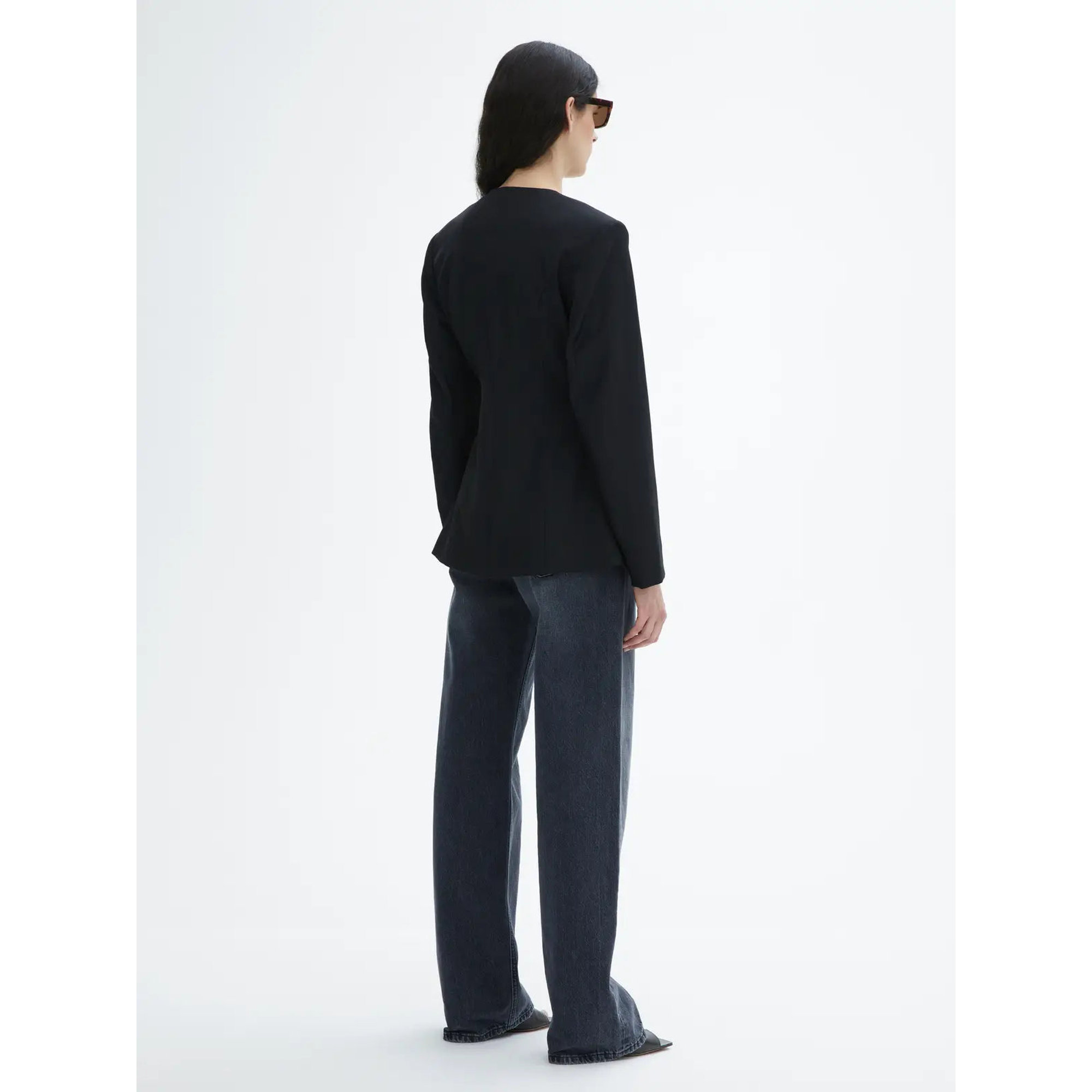 Haus von Dagmar Kragenloser Blazer Damen House of dagmar vista3