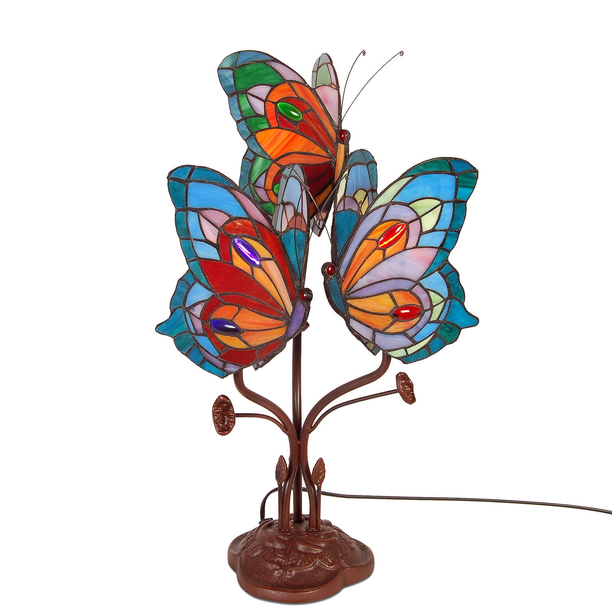 Adm - Bedside Lamp 'butterflies' Arte dal mondo vista1