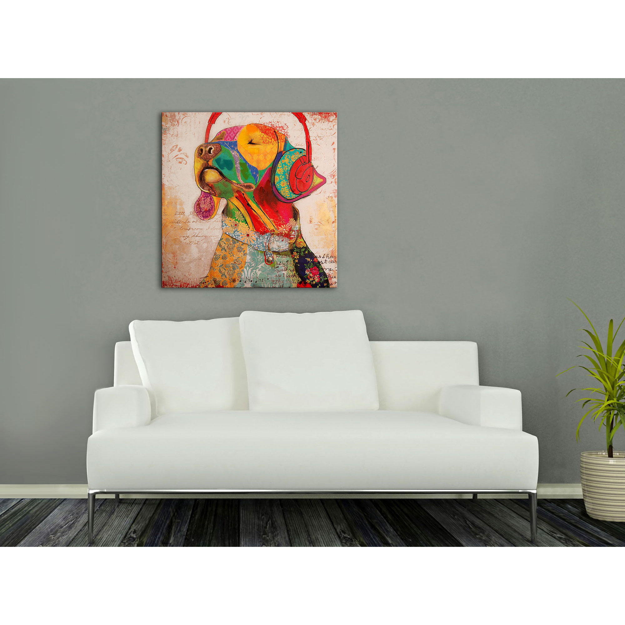Adm - Stampa 'labrador Pop Art' Arte dal mondo vista3