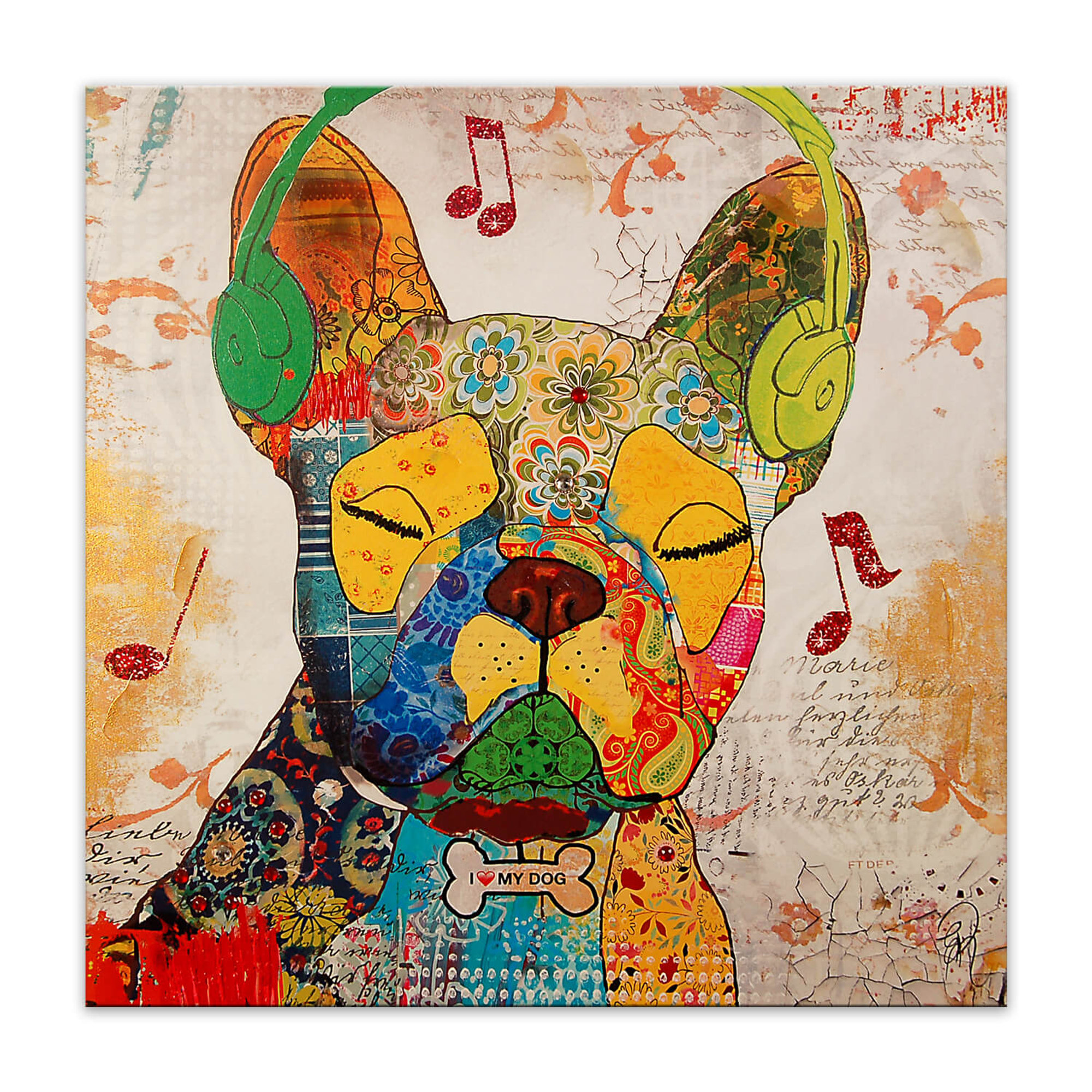 Adm - Druk 'bulldog francuski Pop Art' Arte dal mondo vista0