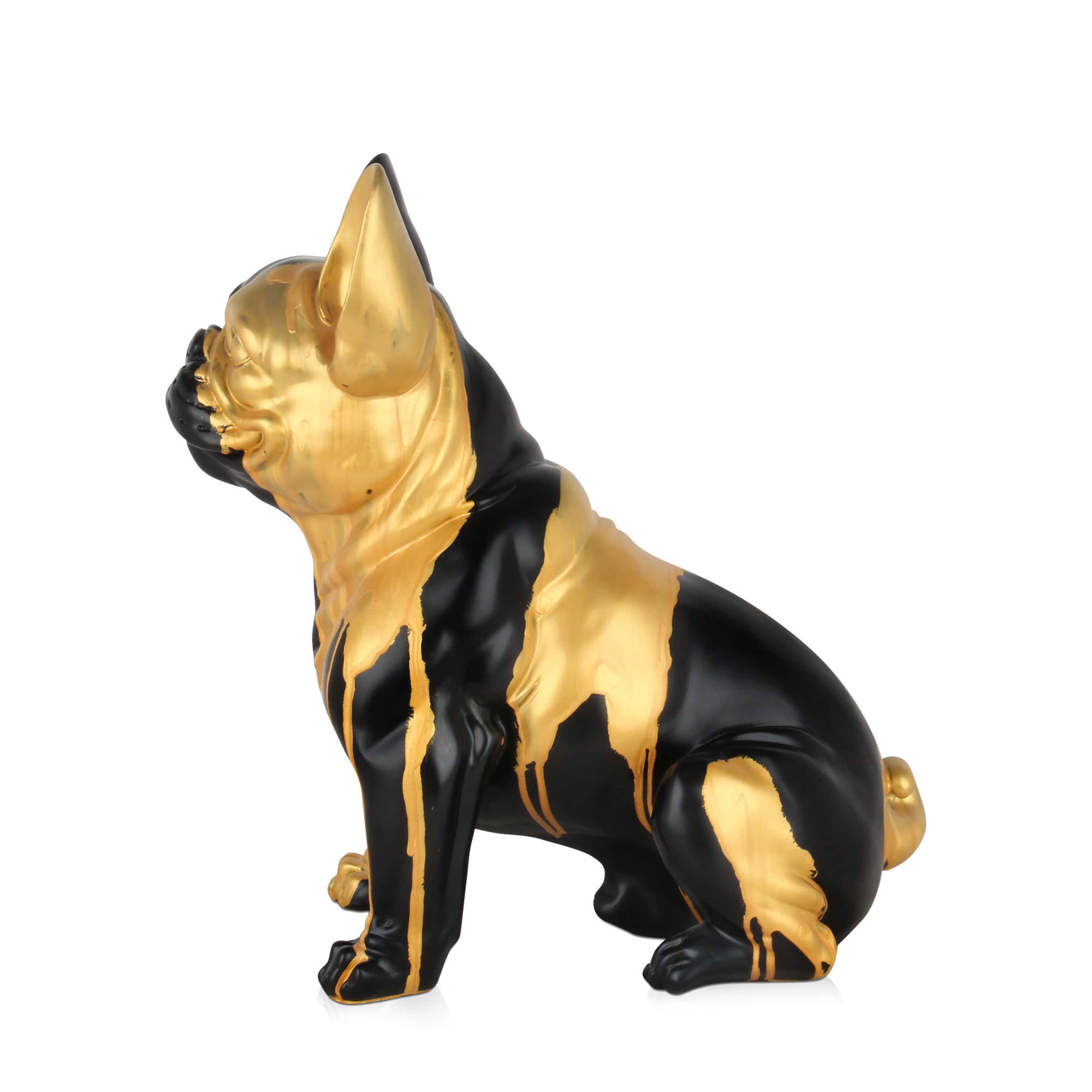 Adm - Scultura in Resina 'bulldog Francese Seduto' Arte dal mondo vista3