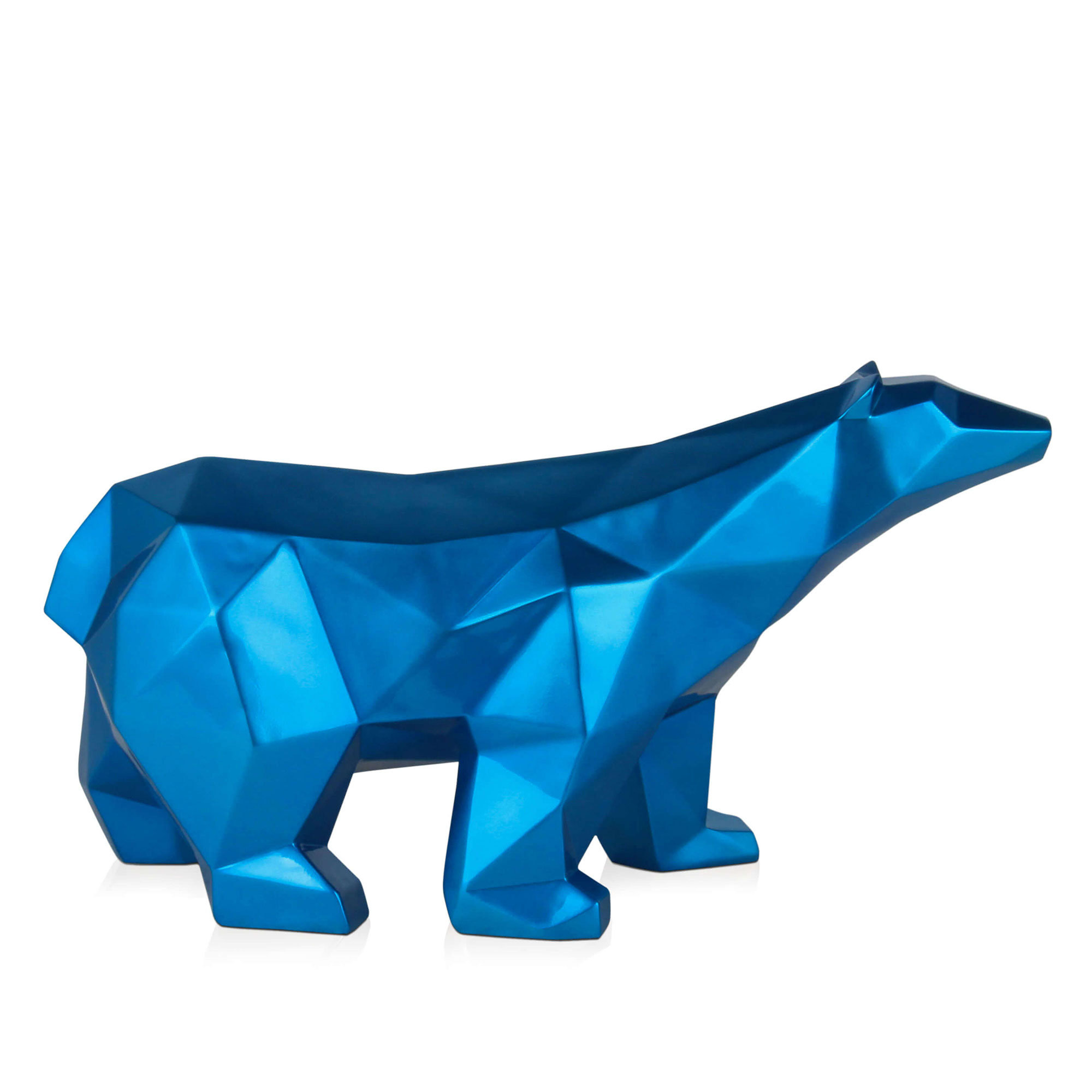 Adm - Escultura en Resina 'Oso Polar Facetado' Arte dal mondo vista1