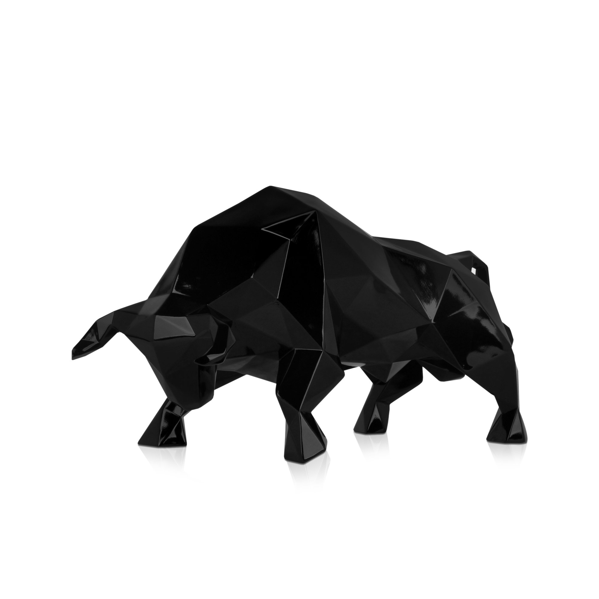 Adm - Skulptur aus Harz 'Facettierter Stier' Arte dal mondo vista0
