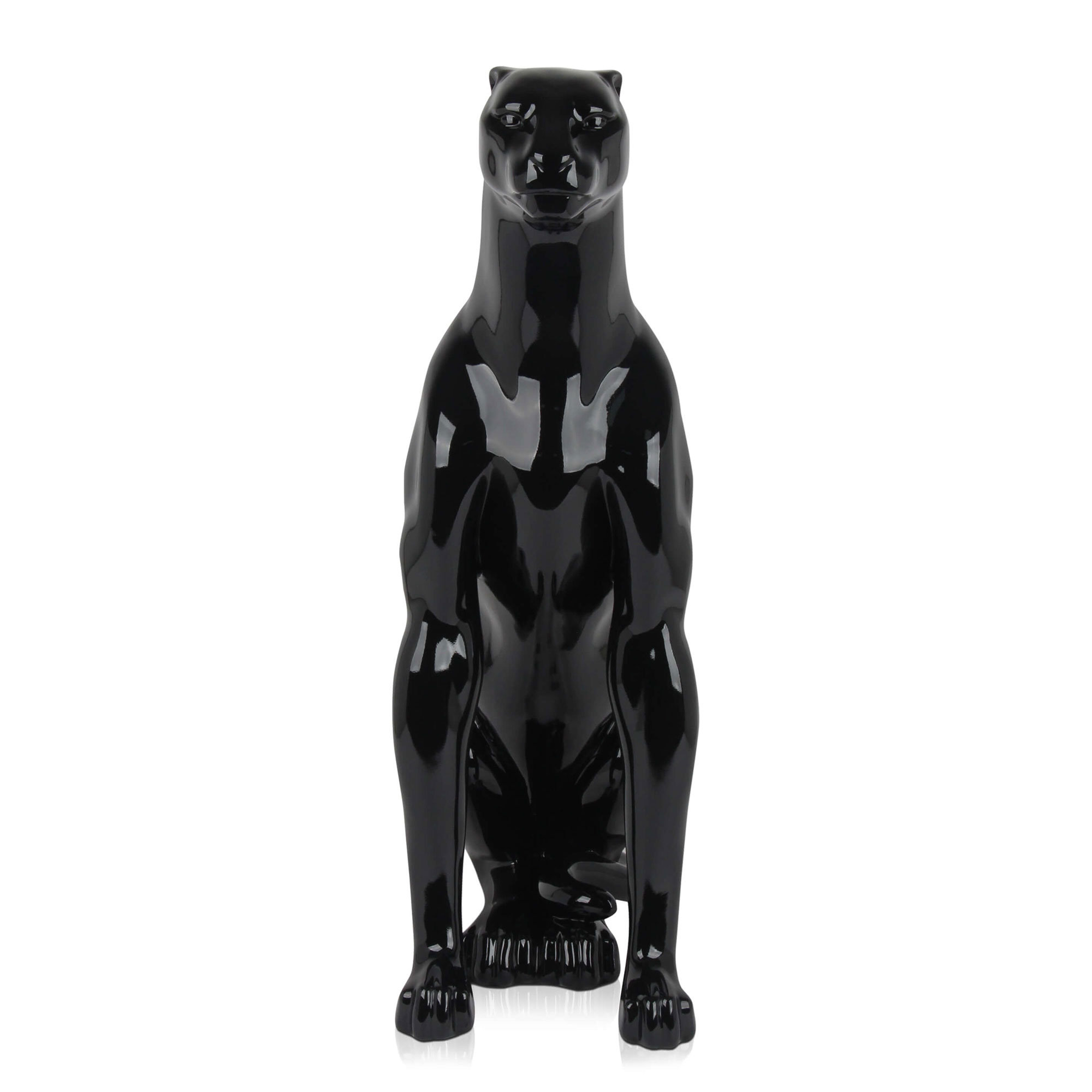 Adm - Sculpture en Résine Grande 'panthère Assise' Arte dal mondo vista1