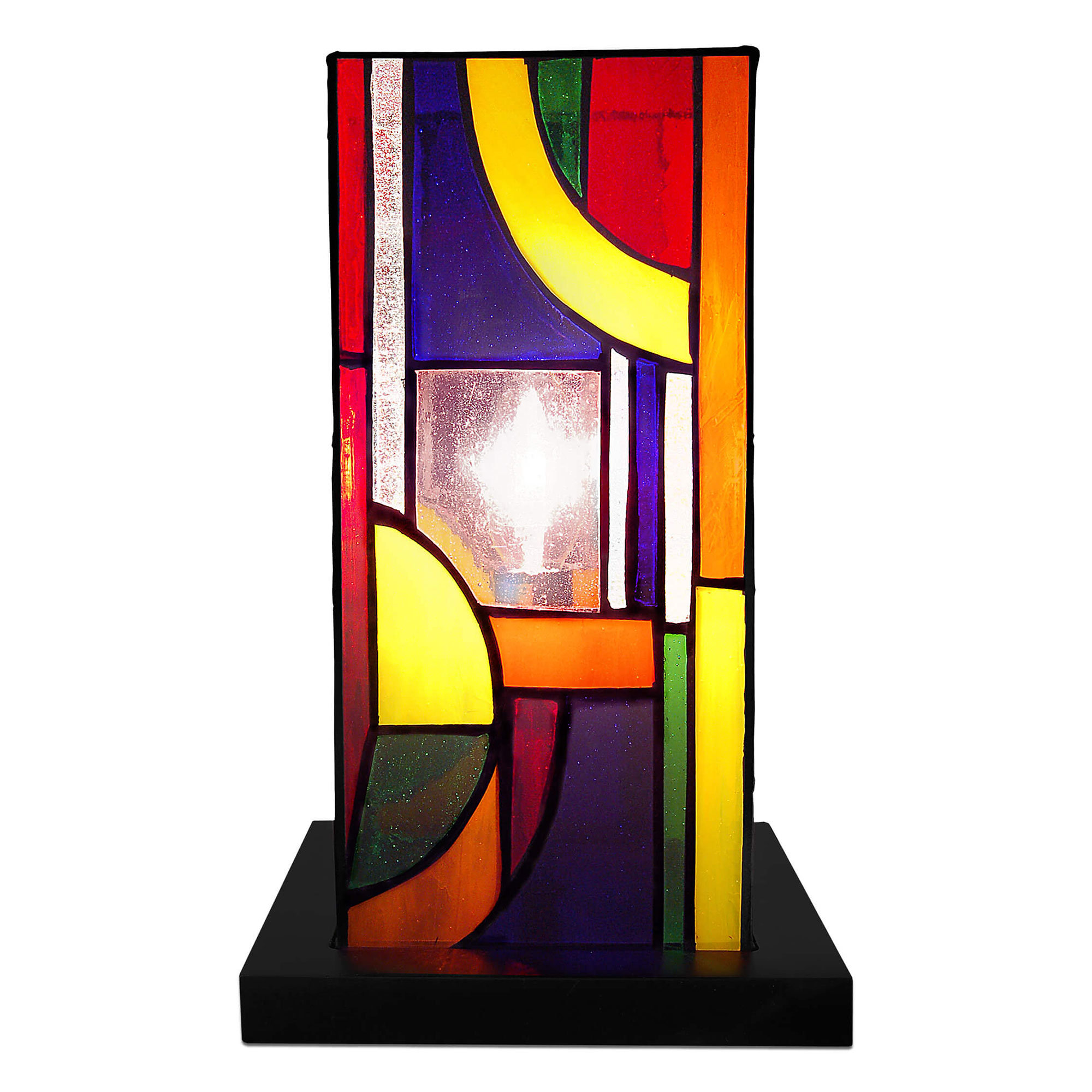 Adm - Lampe de chevet 'abat-jour Kandinsky à colonne' Arte dal mondo vista1
