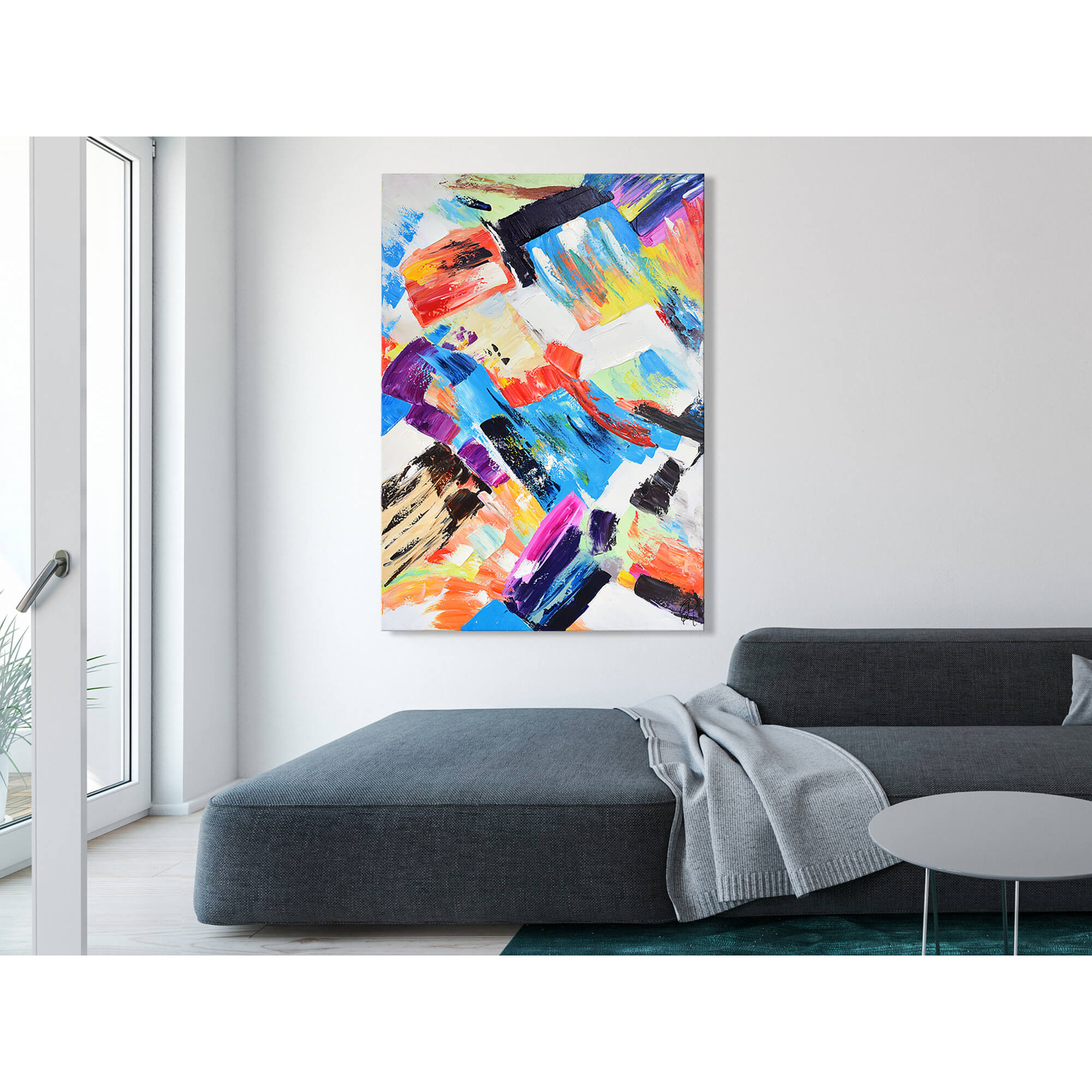 Adm - Pintura 'composición de Manchas de Color' Arte dal mondo vista3