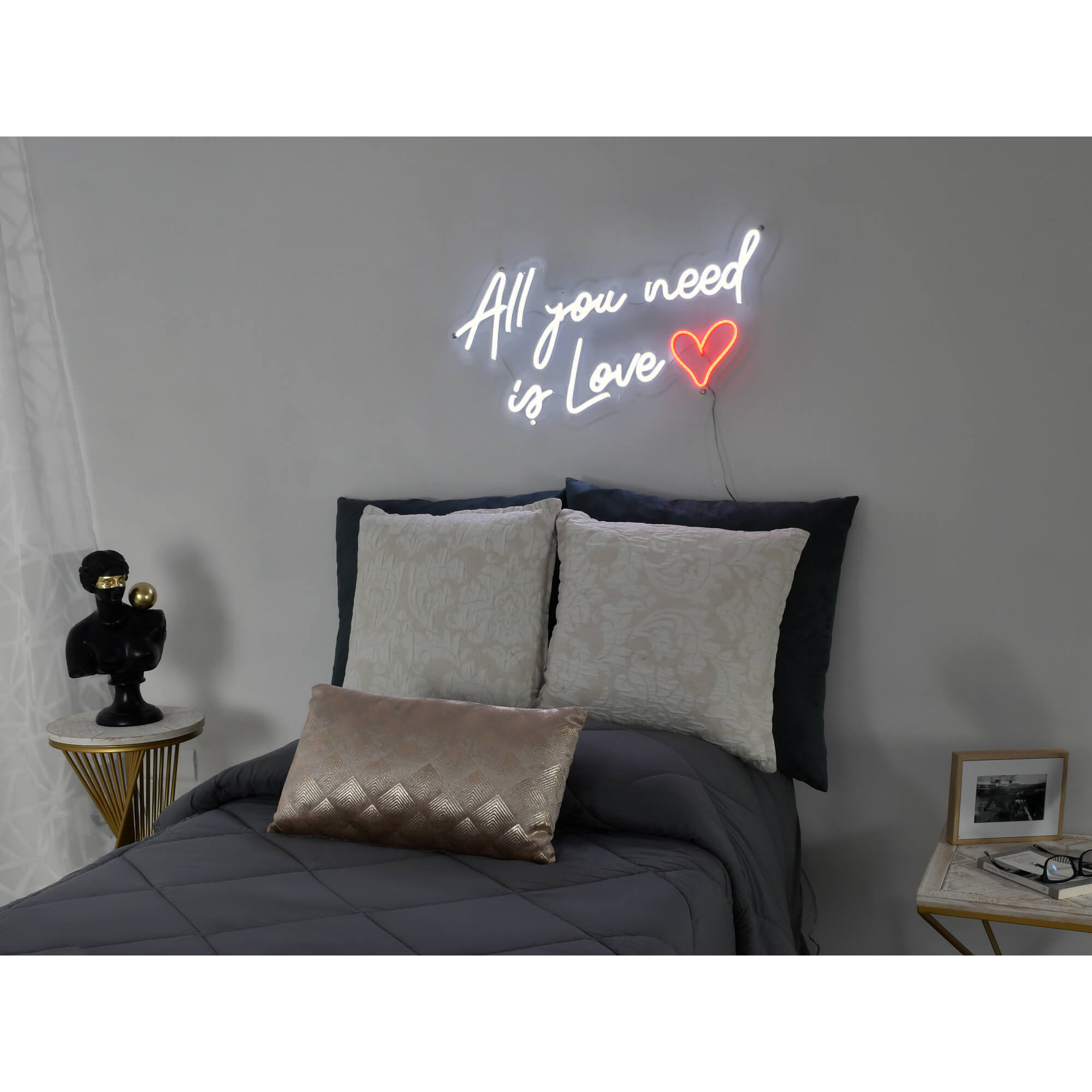 Adm - Led-skilte 'all You Need is Love' Arte dal mondo vista3