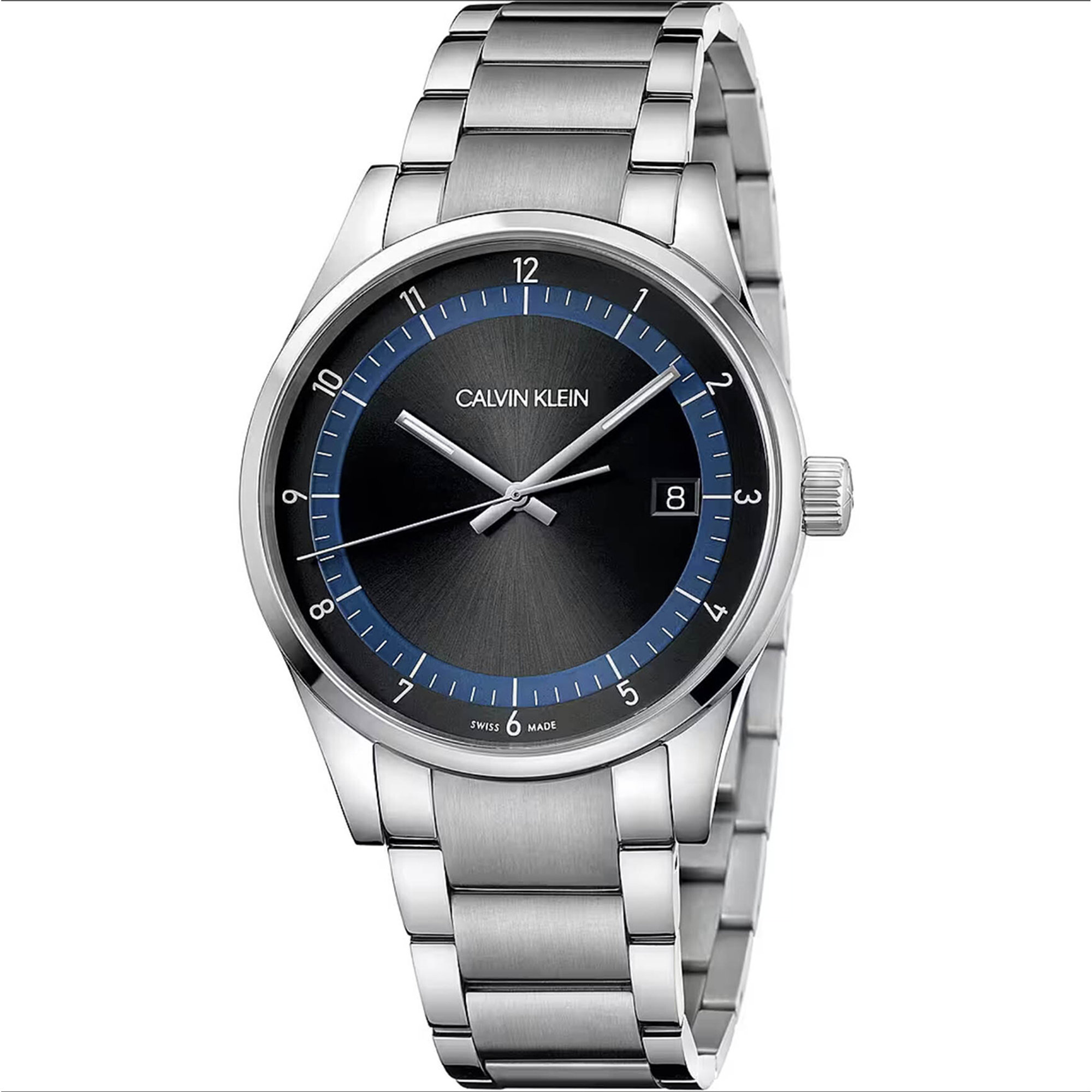 Orologio da Polso Uomo Calvin Klein con cinturino in acciaio e quadrante nero Calvin Klein vista0