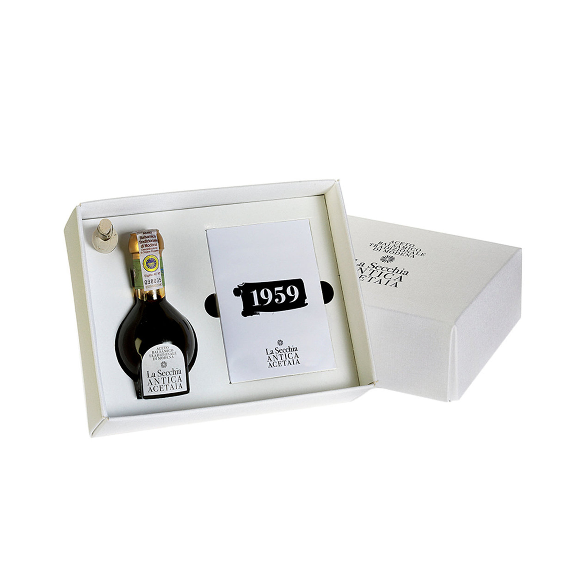 1 bott. Aceto balsamico tradizionale di Modena 50 anni dop 100 ml - libro ricette La Secchia Antica Acetaia vista0