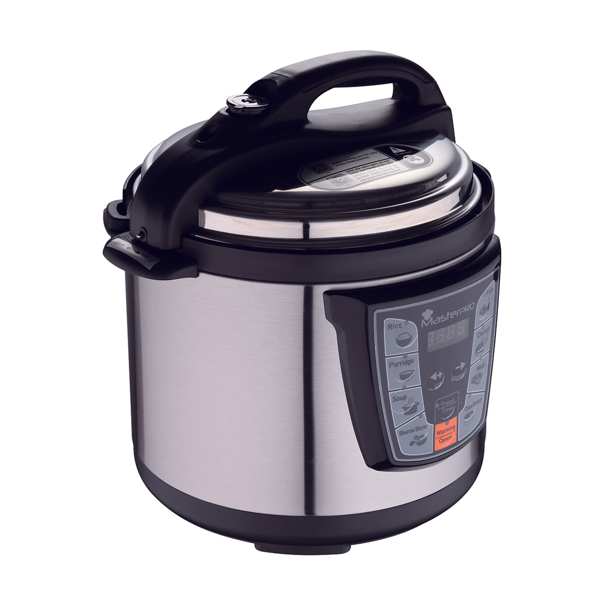 Pentola a pressione elettrica 1000W 6L con 8 programmi Masterpro by Carlo Cracco MASTERPRO by Carlo Cracco vista1