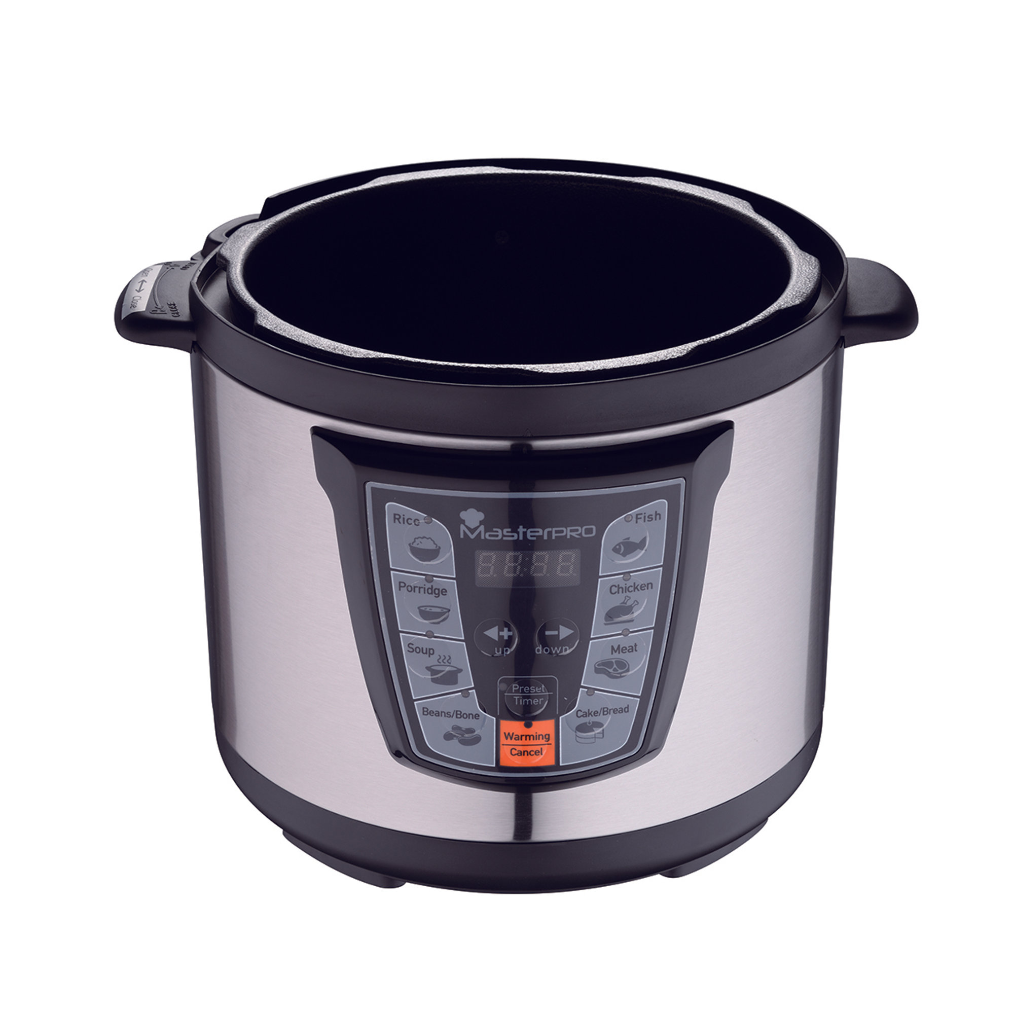 Pentola a pressione elettrica 1000W 6L con 8 programmi Masterpro by Carlo Cracco MASTERPRO by Carlo Cracco vista2