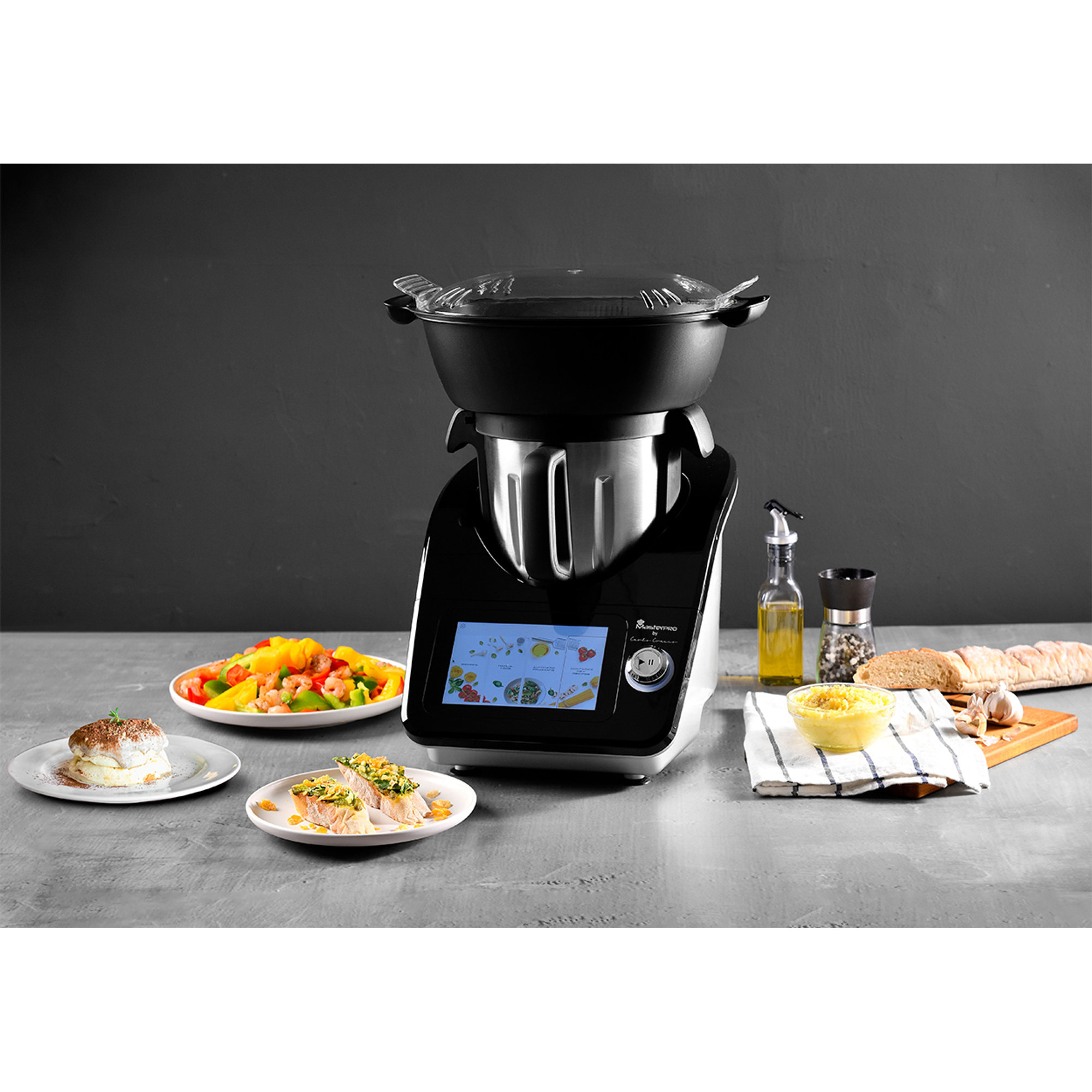 Thermo Cooker Robot Wi-Fi 4.5L 1000W Masterpro by Carlo Cracco MASTERPRO by Carlo Cracco vista2