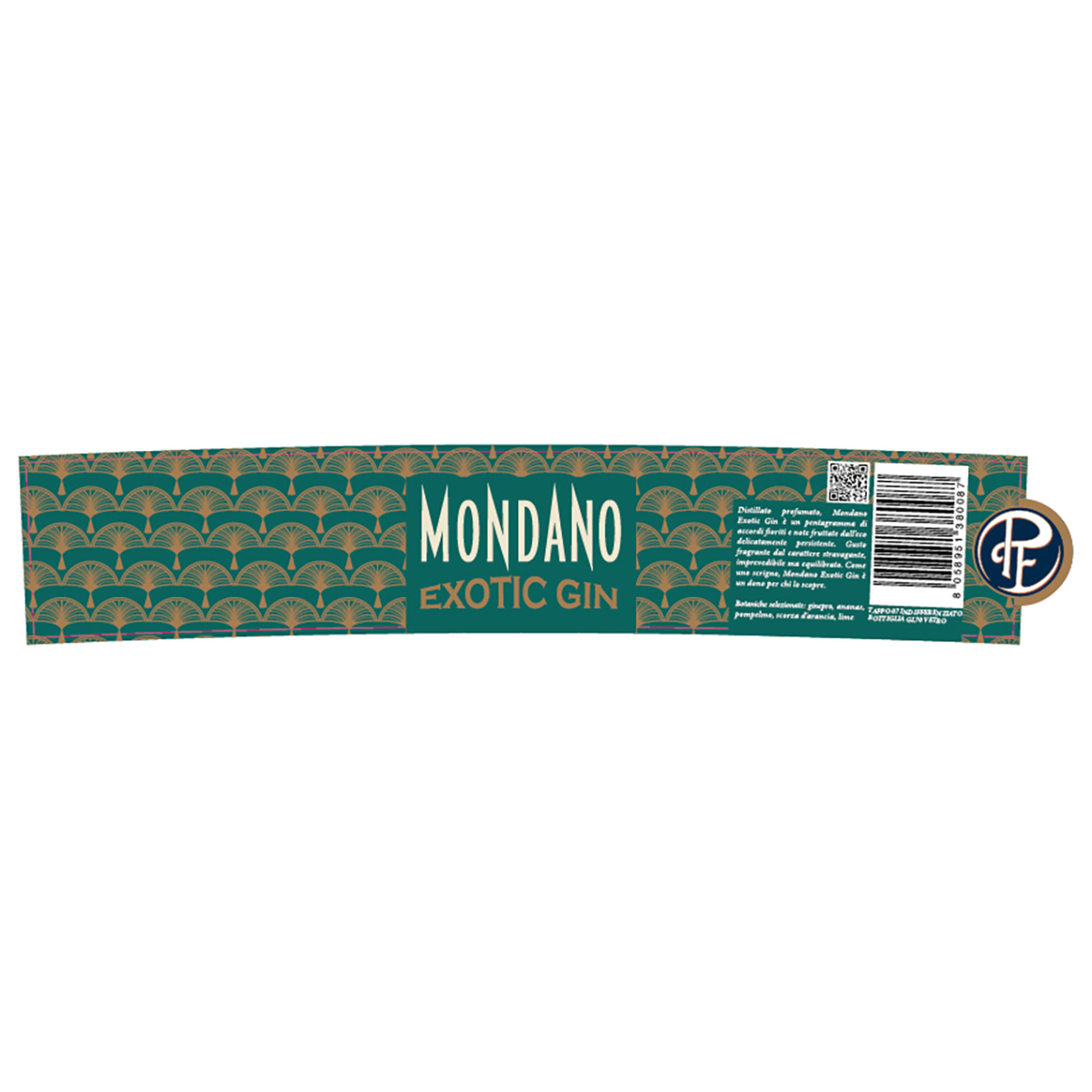 1 bottiglia - MONDANO Exotic Gin Distilleria Pedro Ferreira vista3