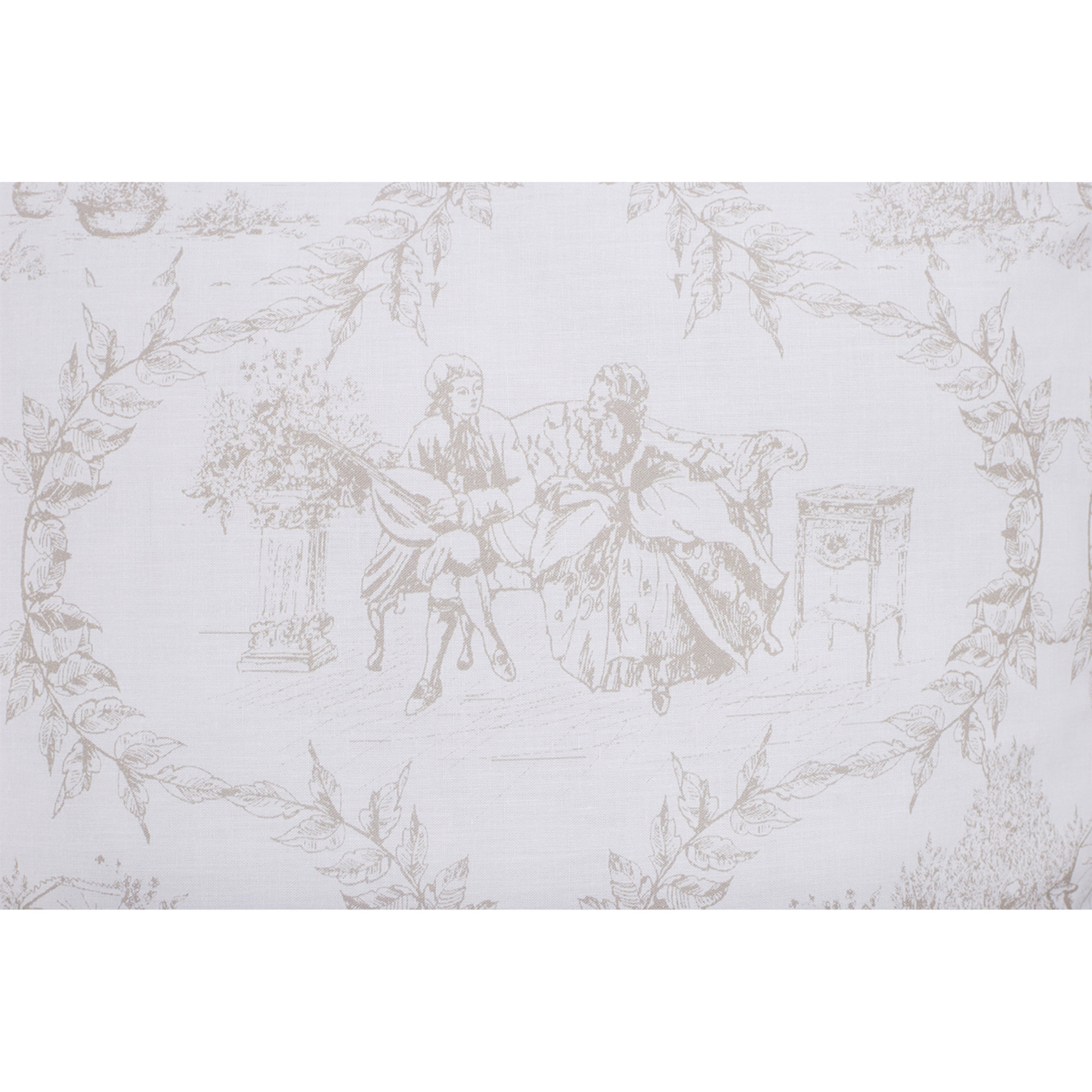 Ensemble housse de couette réversible en coton Toile de Jouy Camargue/Sable Toile De Jouy vista6