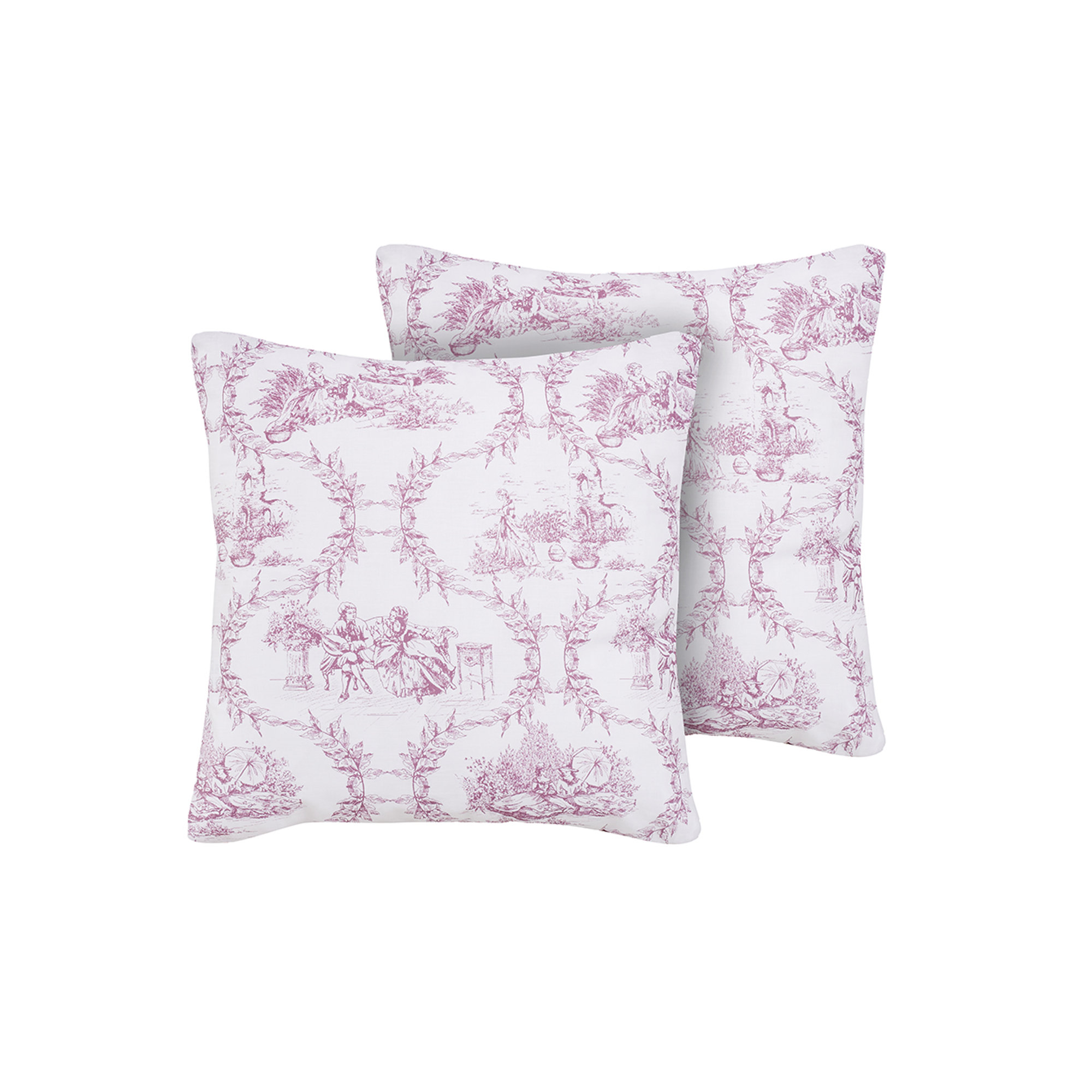 Cuscino arredo in Cotone Toile de Jouy Borgogna Toile De Jouy vista0