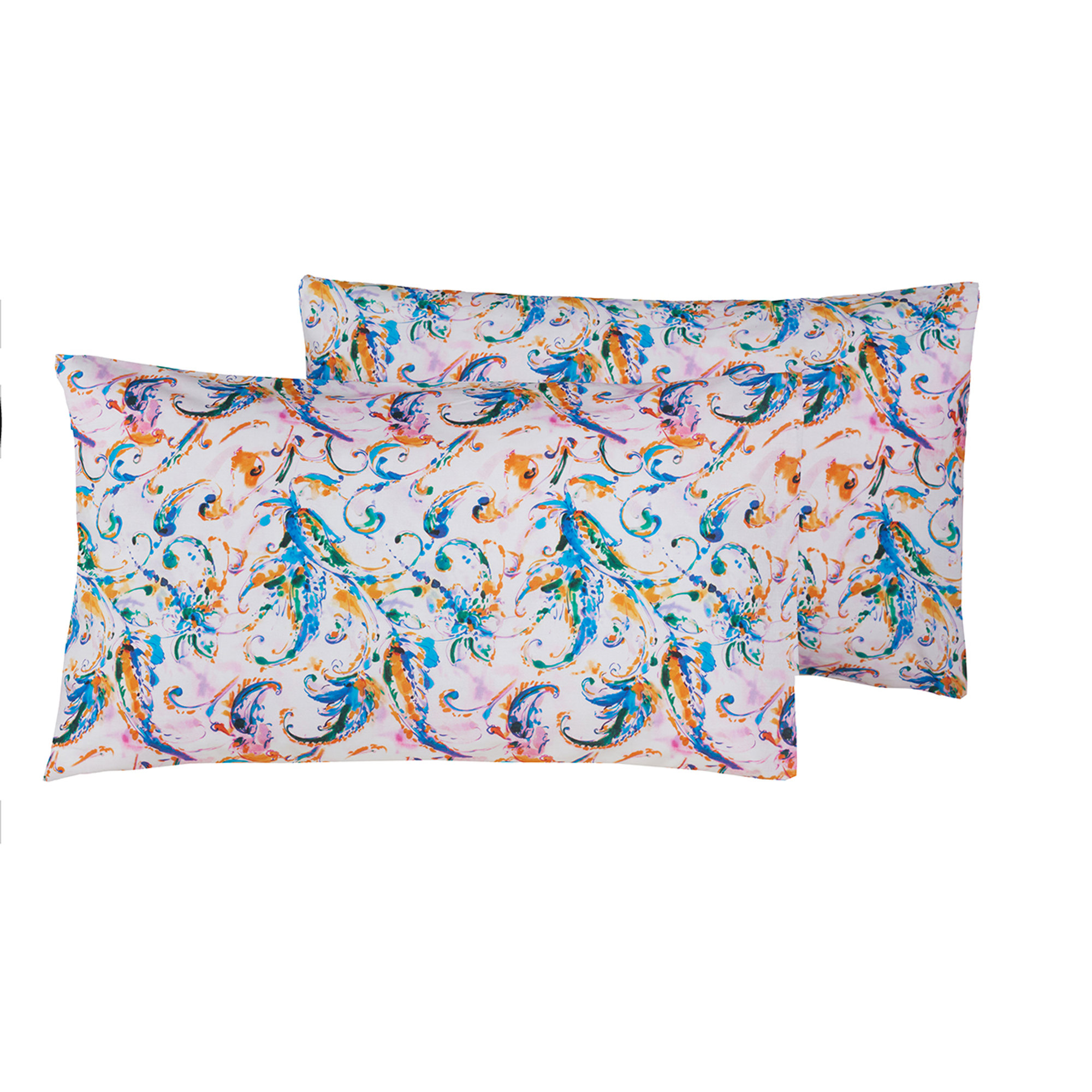 Completo letto in cotone Paisley Acquamarina Stile Paisley vista4