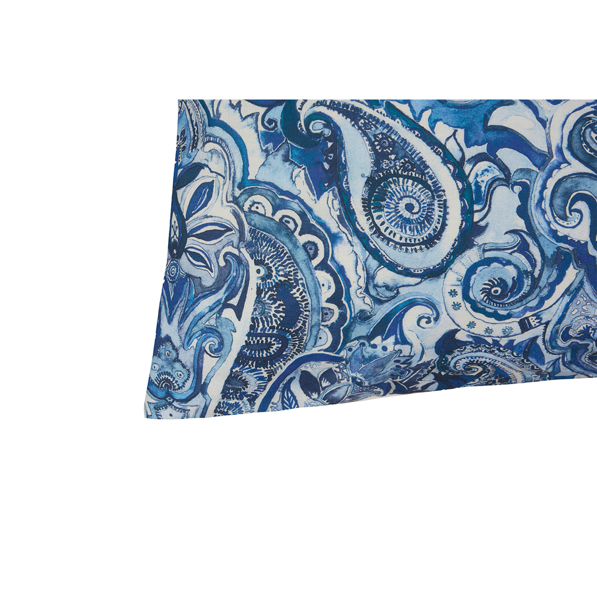 Parure copripiumino bifaccia in cotone Paisley blu/azzurro Stile Paisley vista4