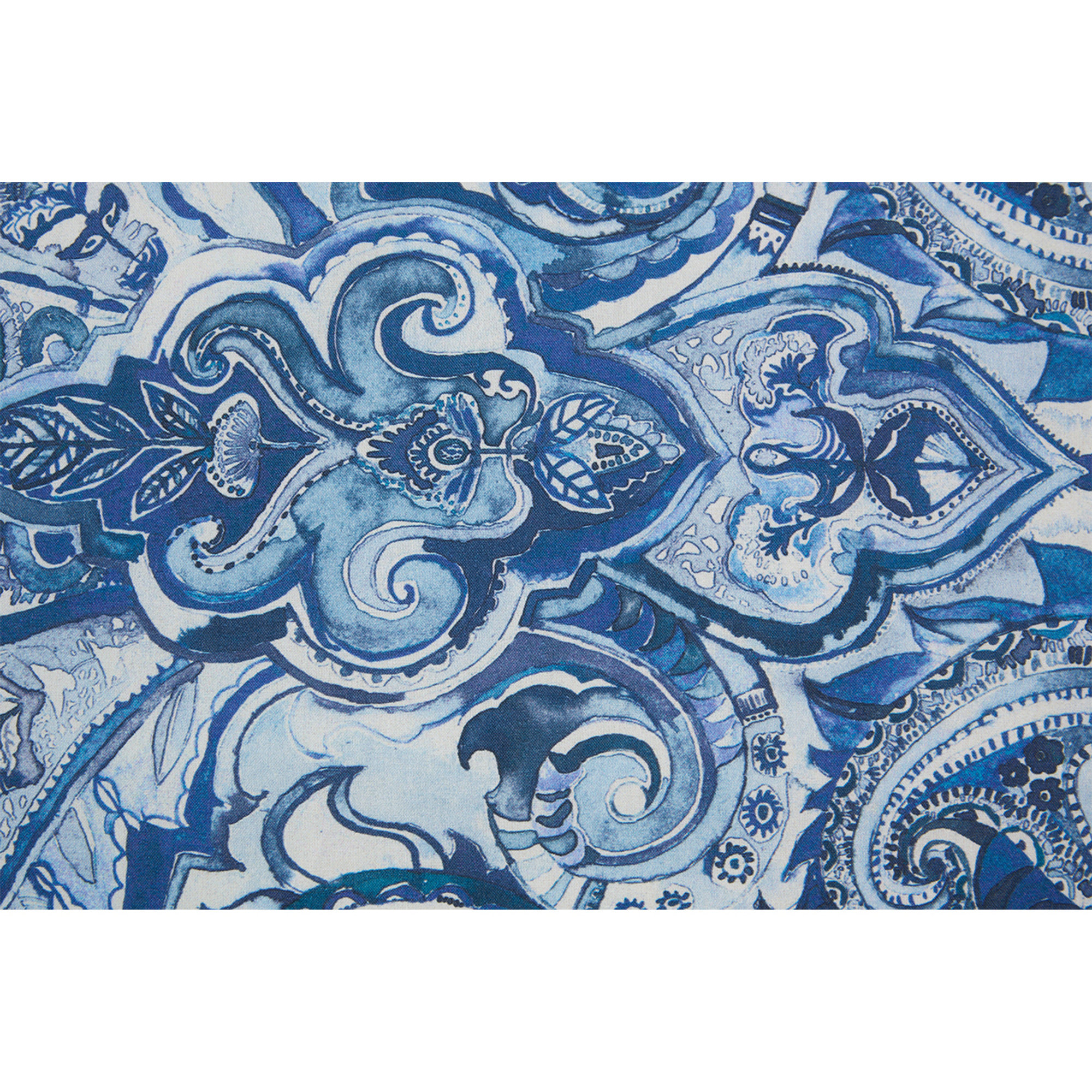 Parure copripiumino bifaccia in cotone Paisley blu/azzurro Stile Paisley vista5