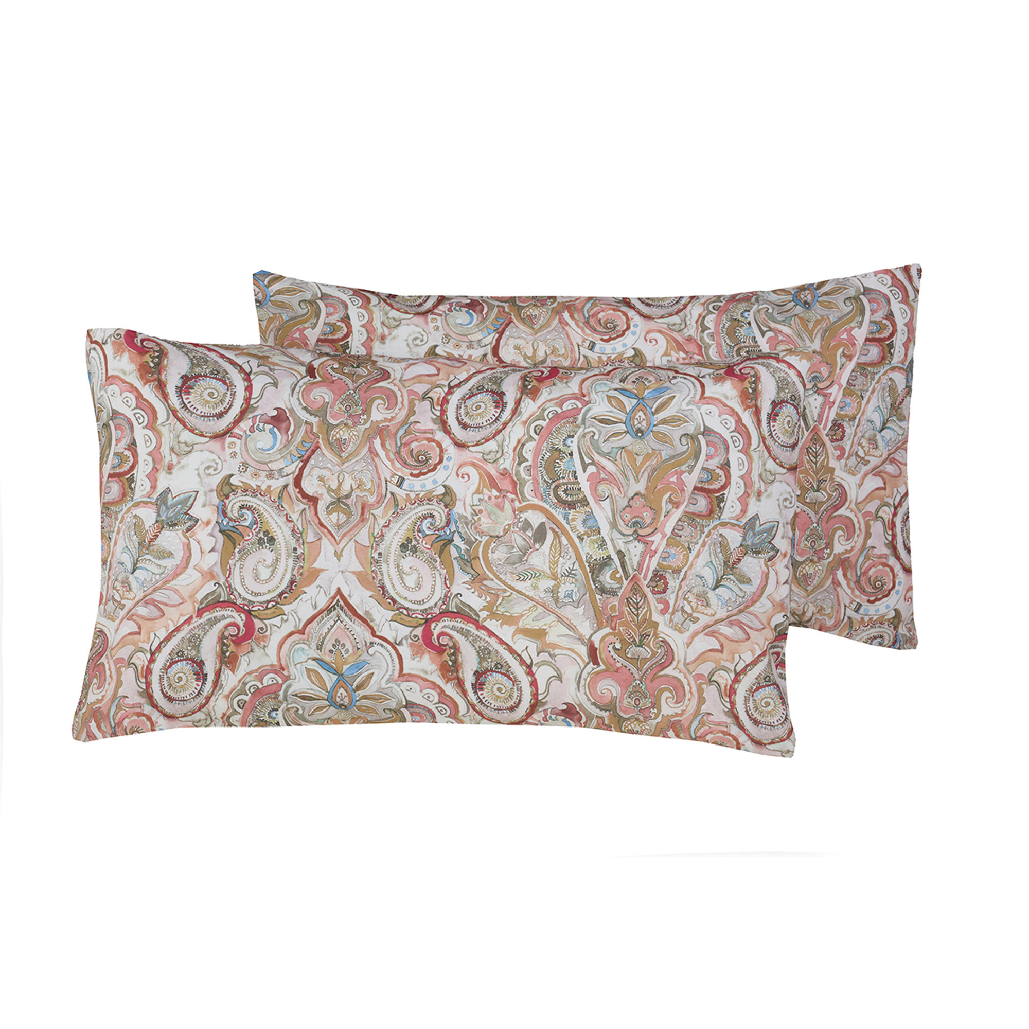 Parure letto in cotone Paisley Dorato Stile Paisley vista2