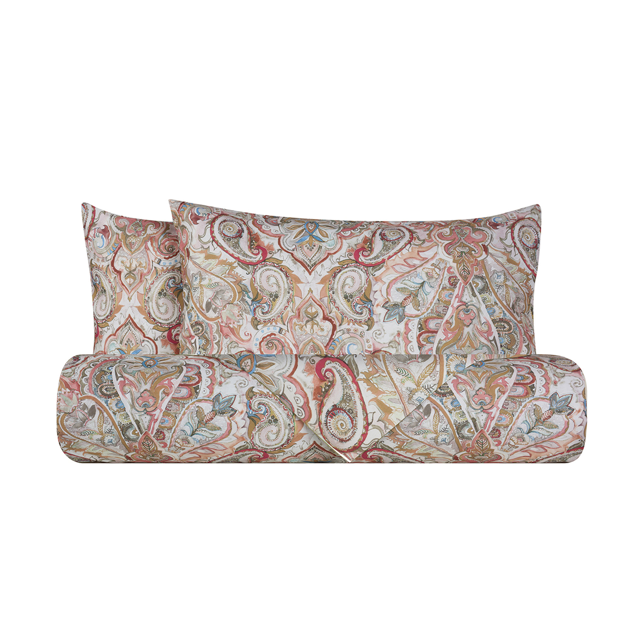 Parure letto in cotone Paisley Dorato Stile Paisley vista0
