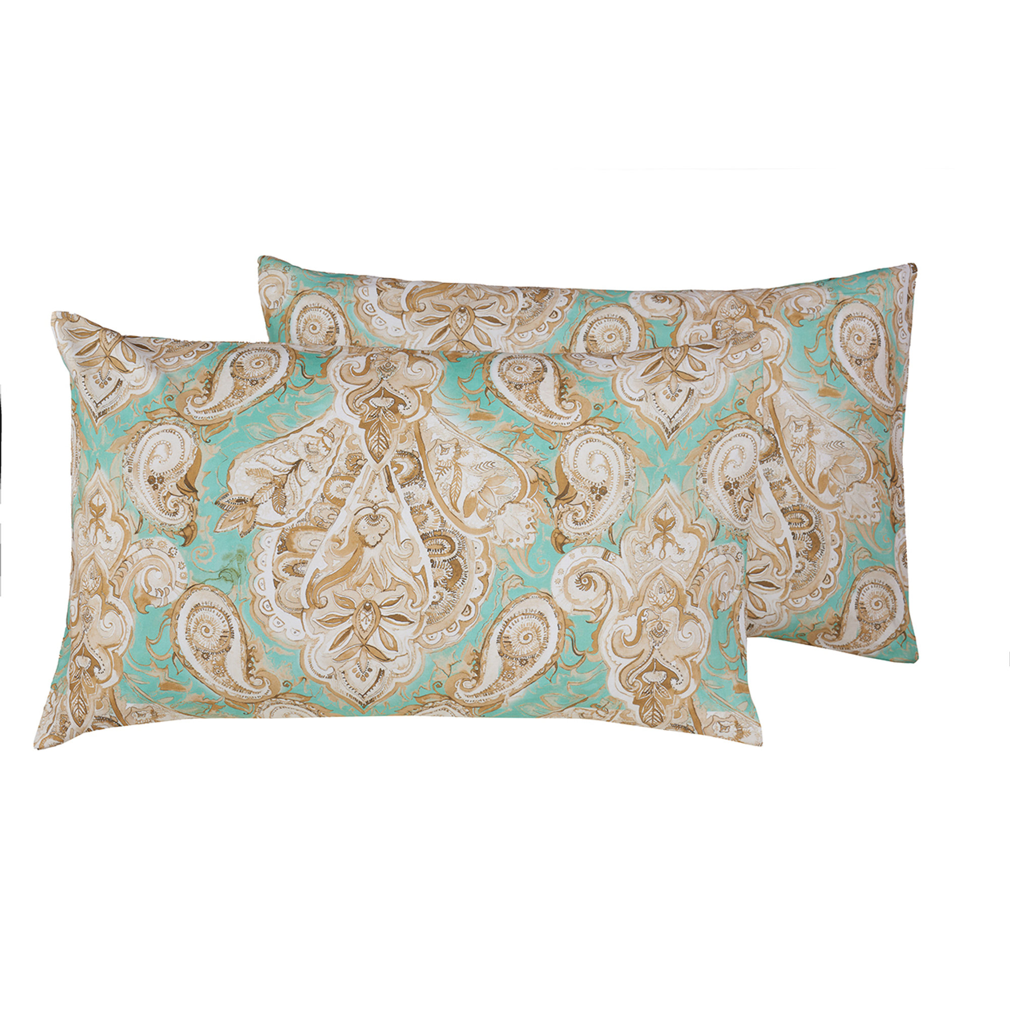 Parure letto in cotone Paisley verde Stile Paisley vista2