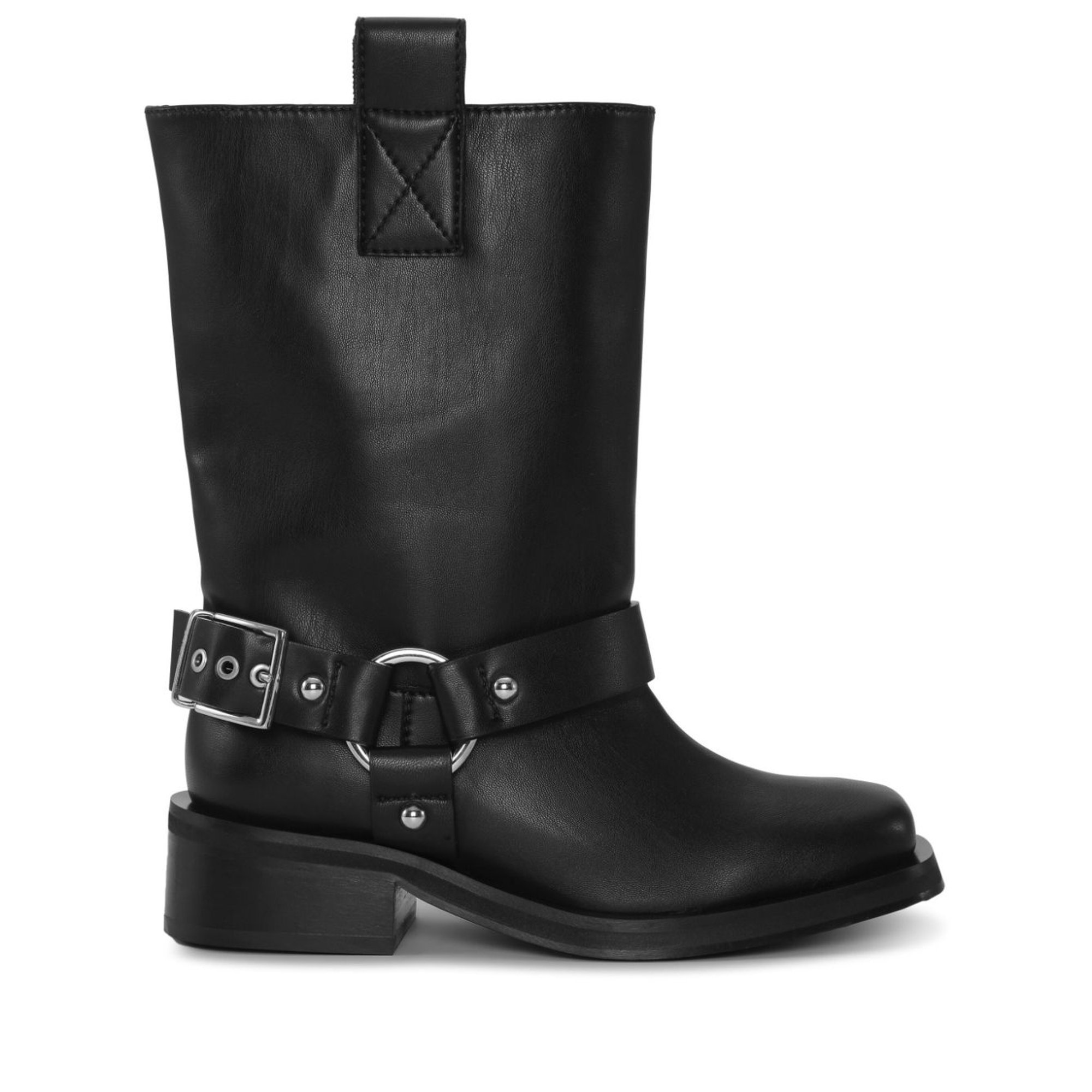 Biker Tubular Mid Shaft Boot S2275 Ganni vista0