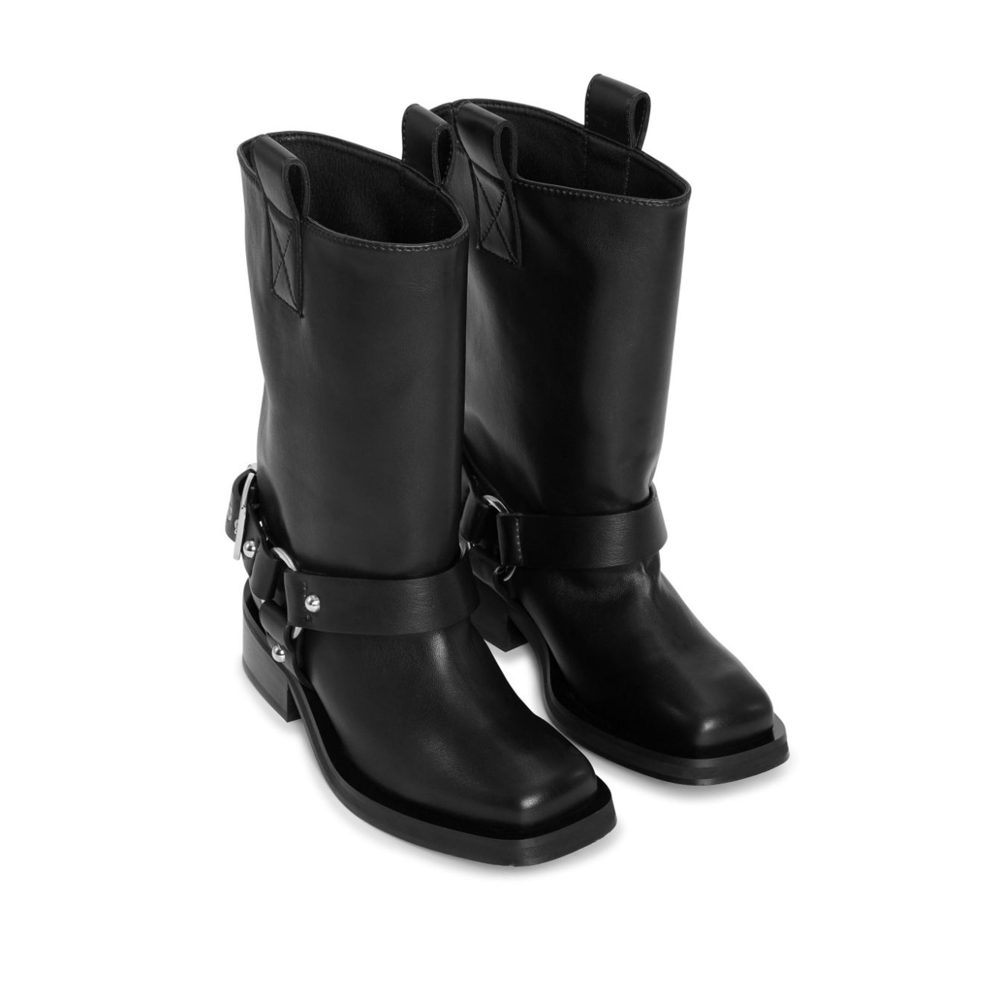 Biker Tubular Mid Shaft Boot S2275 Ganni vista1