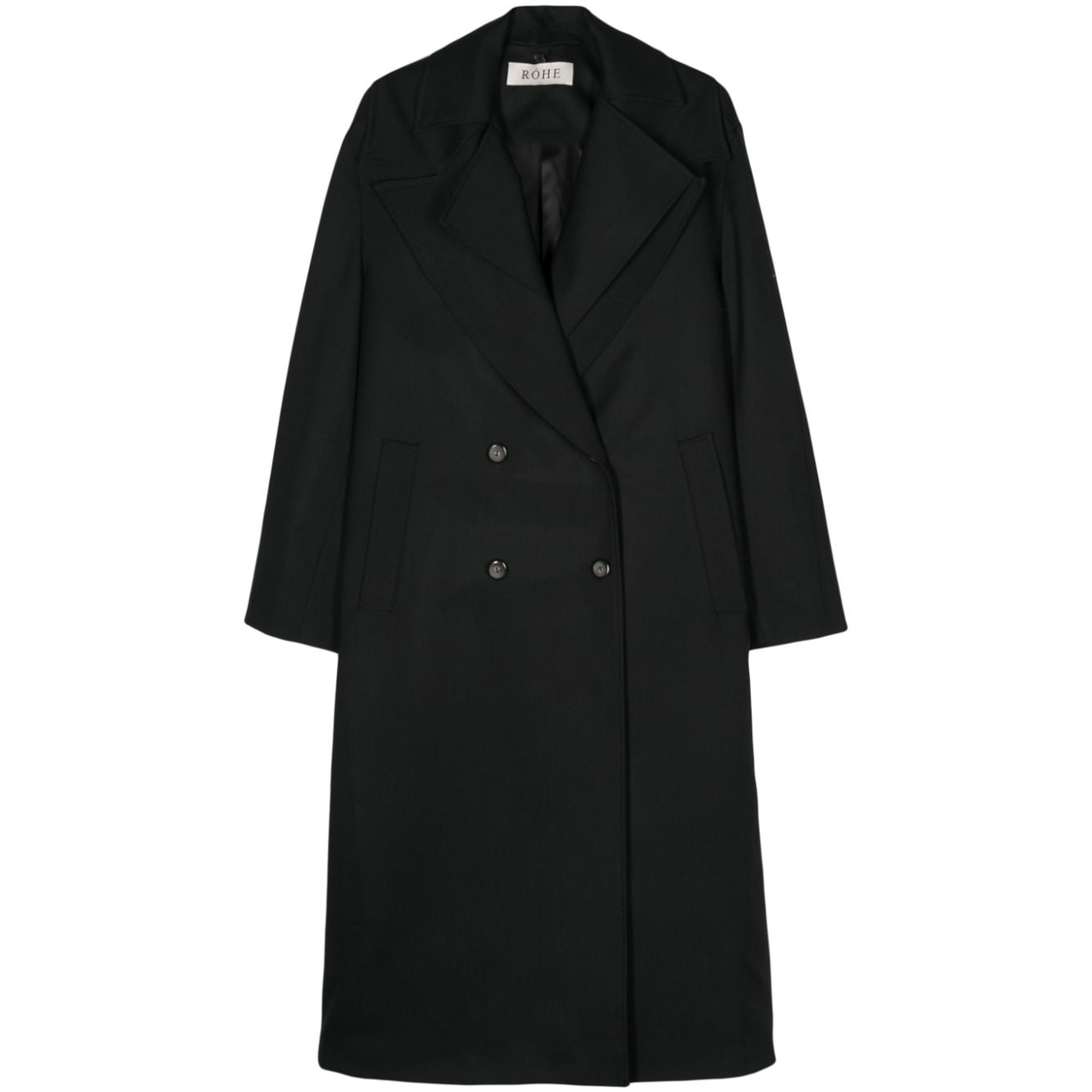 Wool Tailoring Scarf Coat 41010180 ROHE vista0