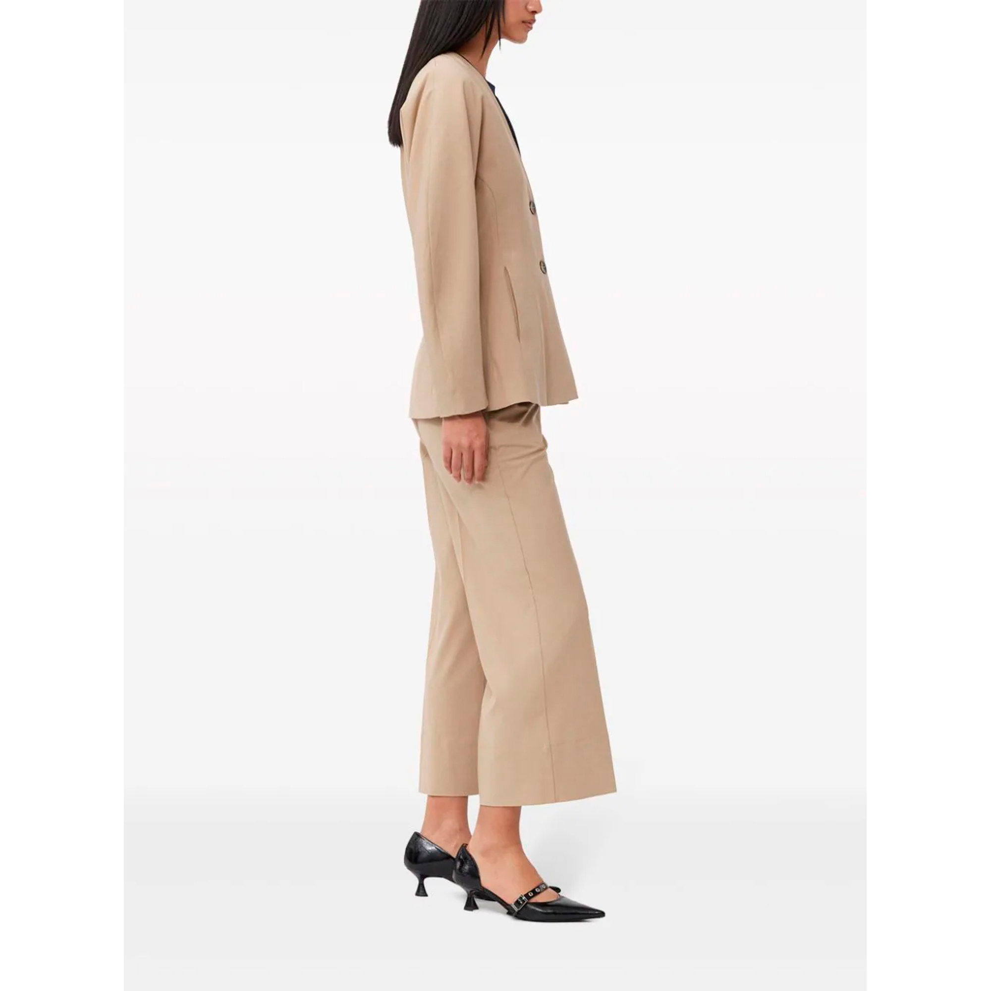 Drapey Melange Fitted Blazer F8794 Ganni vista2