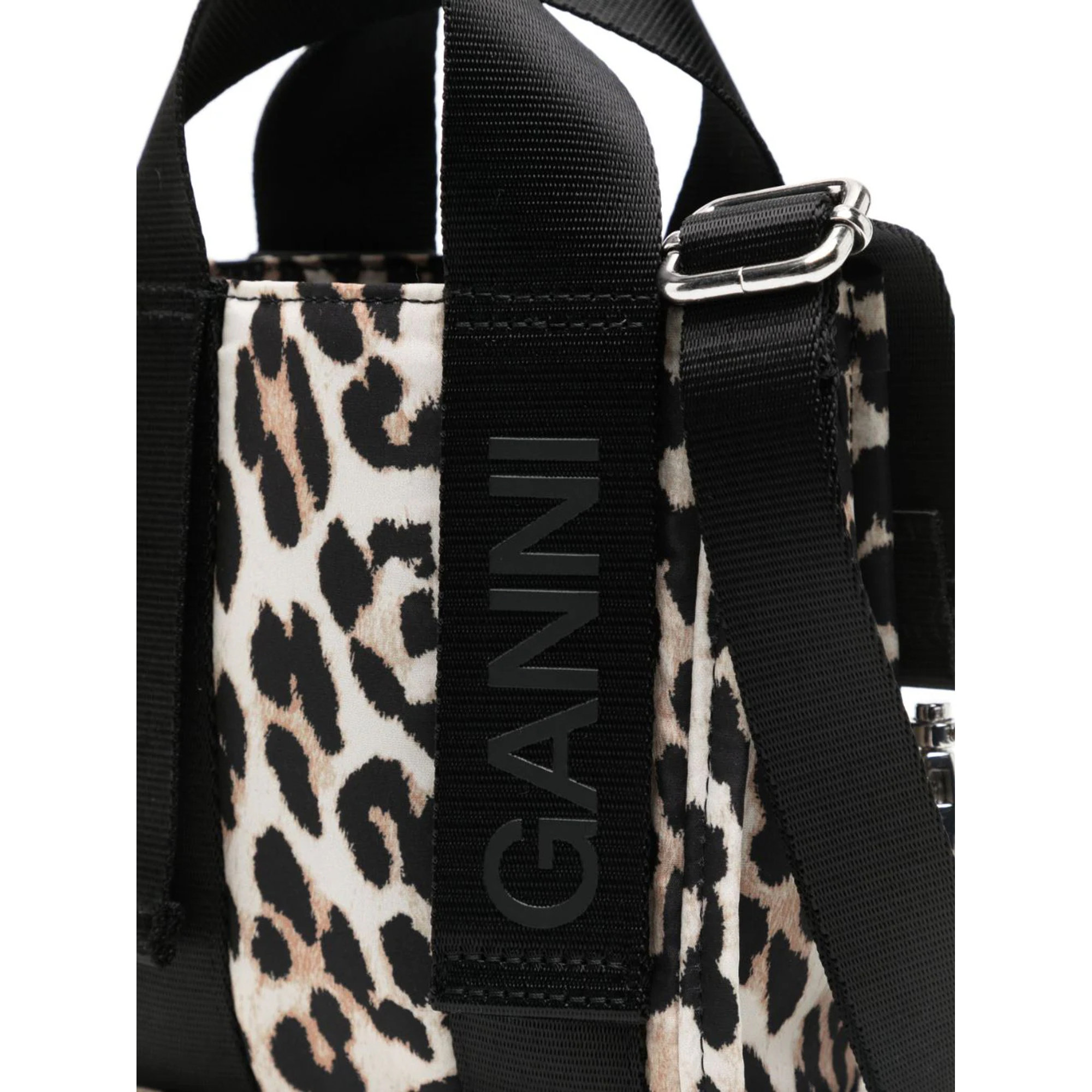 Recycled Tech Mini Tote Print A5060 Ganni vista3