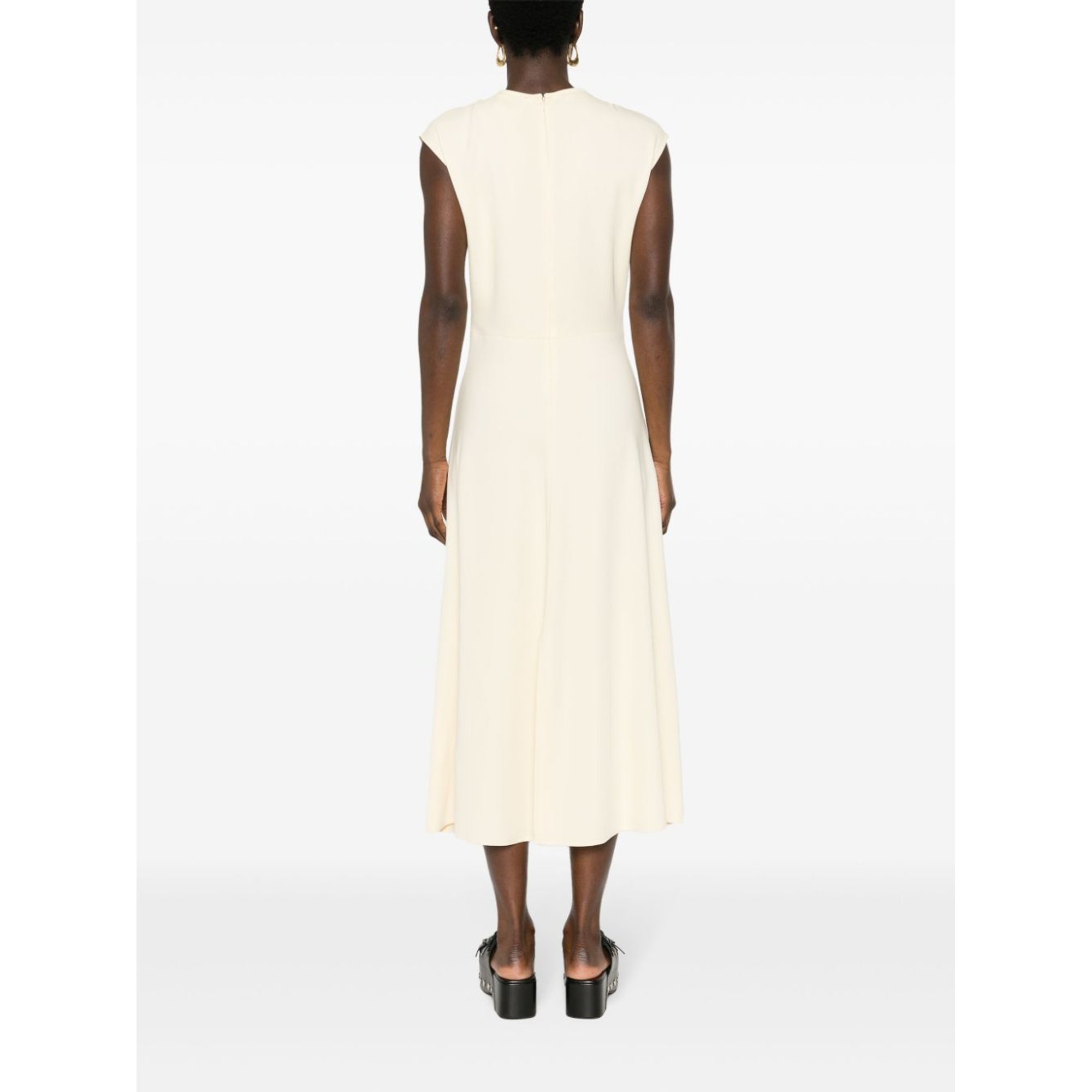 Stretch Crepe Cady Flared Dress 12047mydress Forte_Forte  vista3