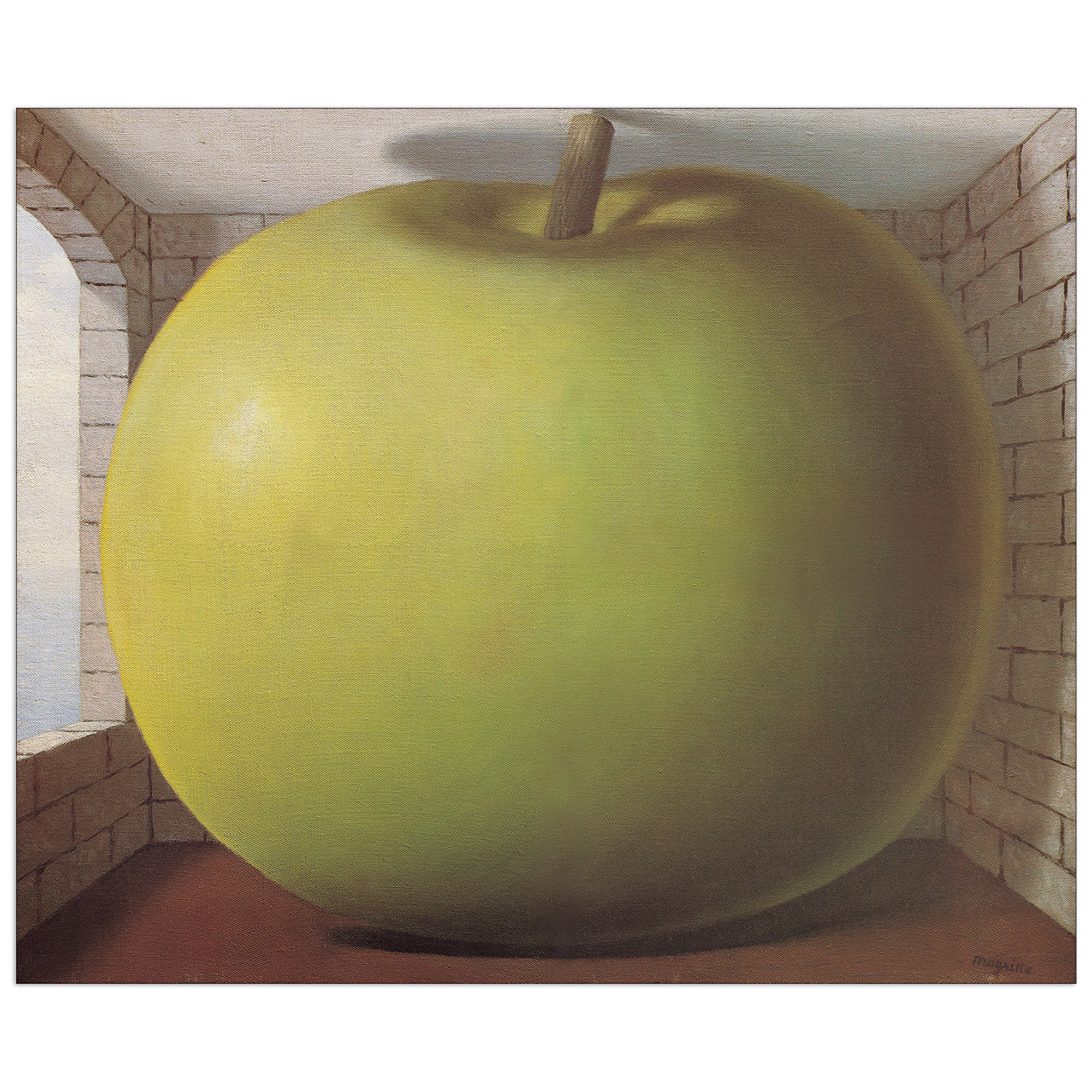 Panneau décoratif, MAGRITTE - La Chambre d'Écoute - 77x64 Artopweb vista0