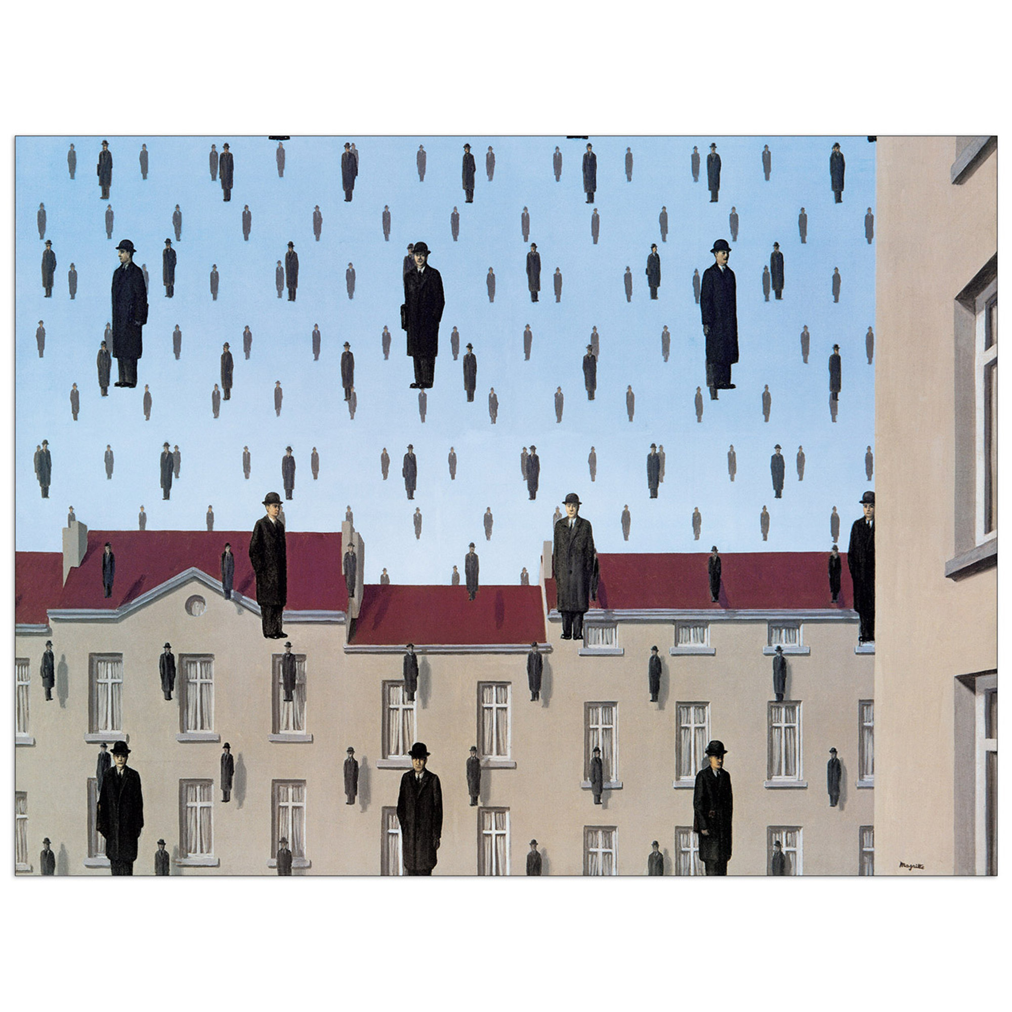 Panneau décoratif, MAGRITTE - Golconde - 80x60 Artopweb vista0